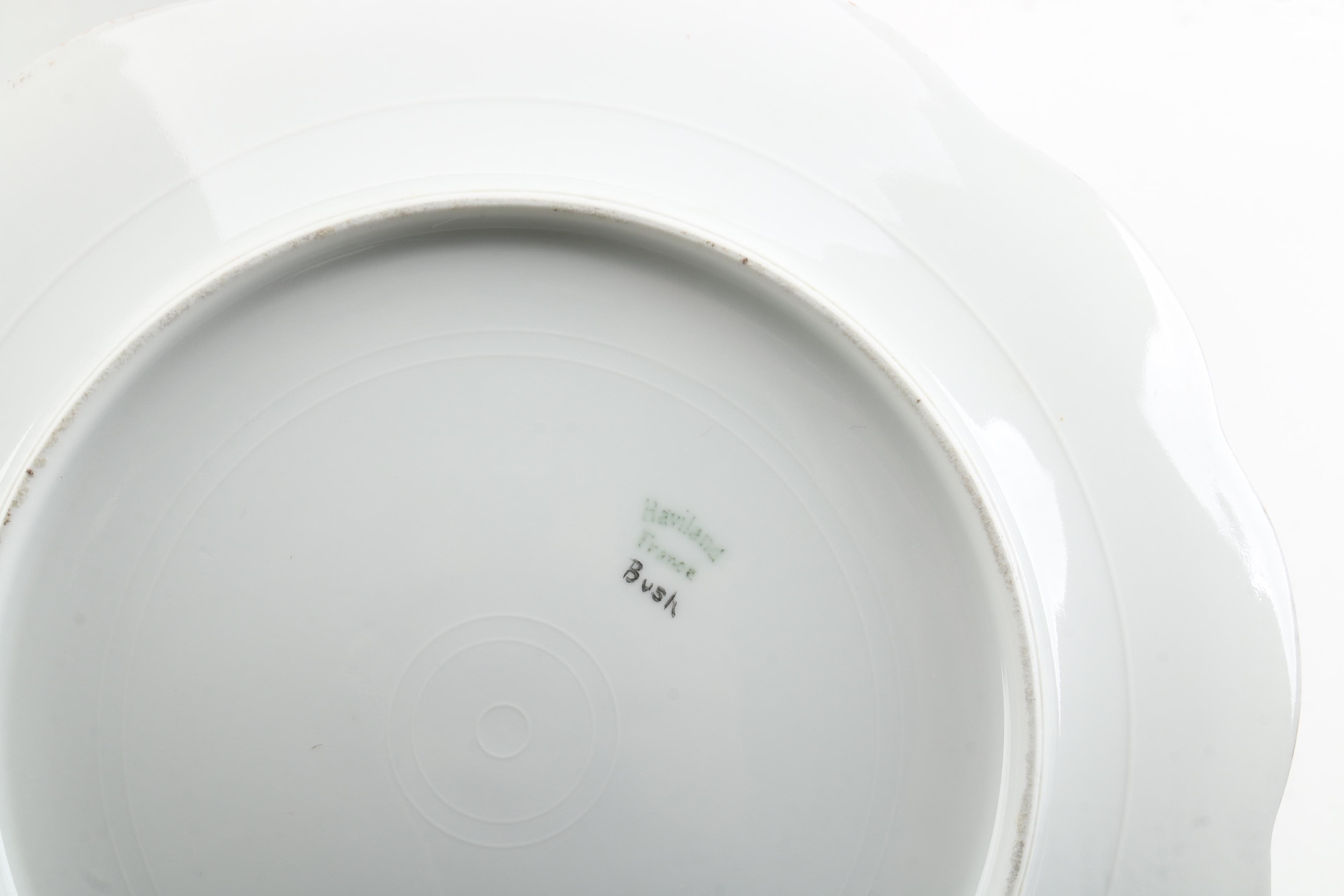 Vintage Porcelain Tableware with Monogram