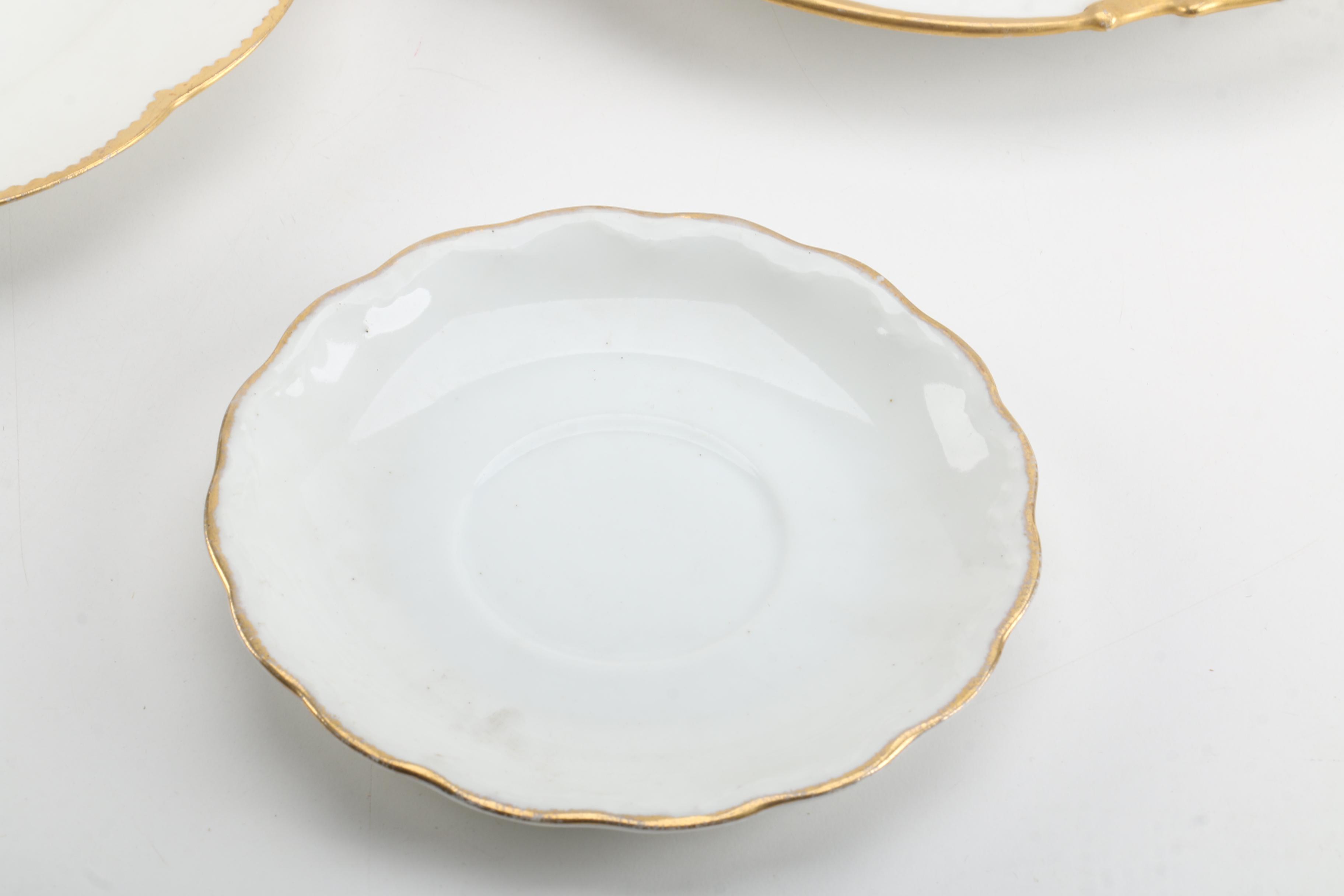 Vintage Porcelain Tableware with Monogram