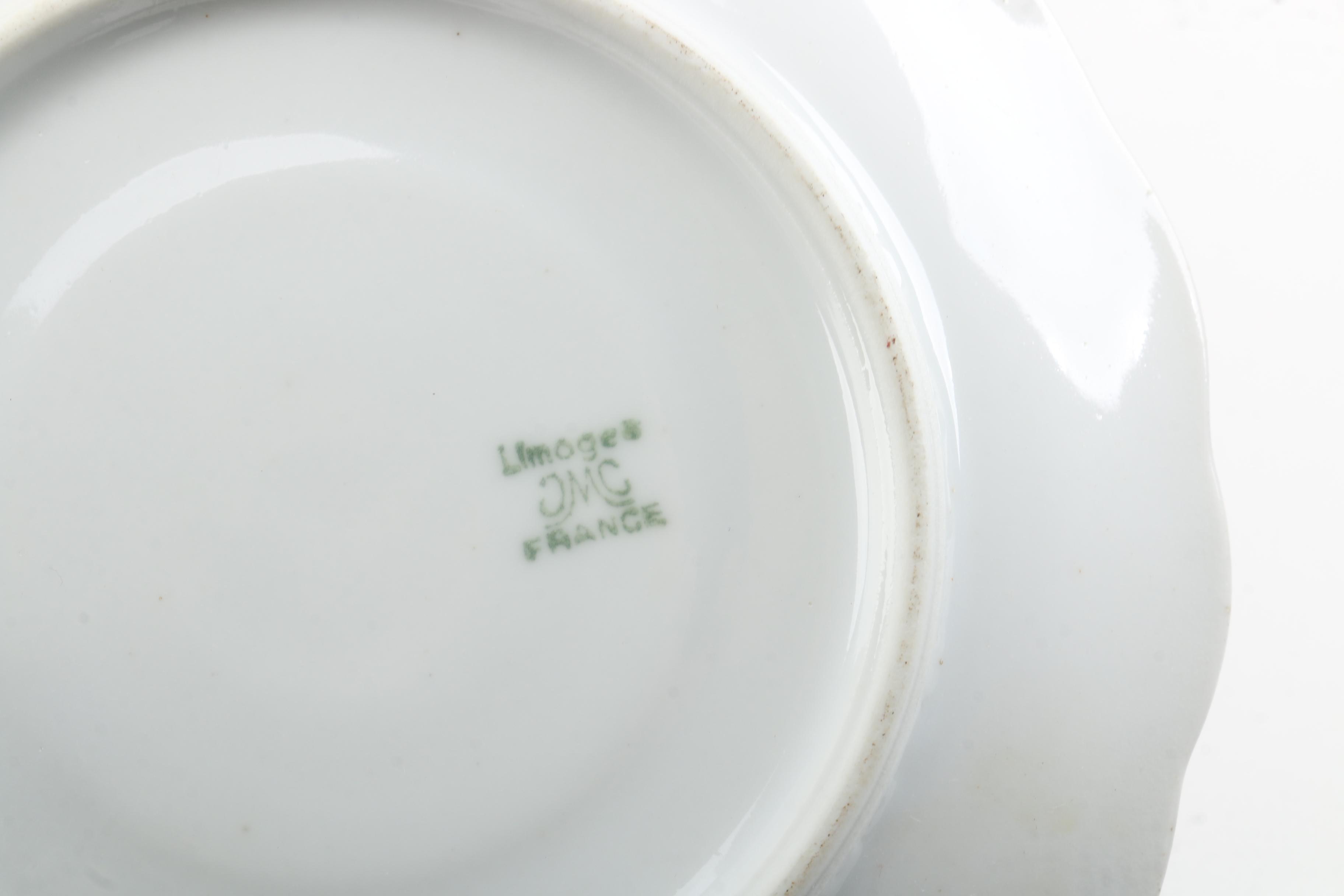 Vintage Porcelain Tableware with Monogram