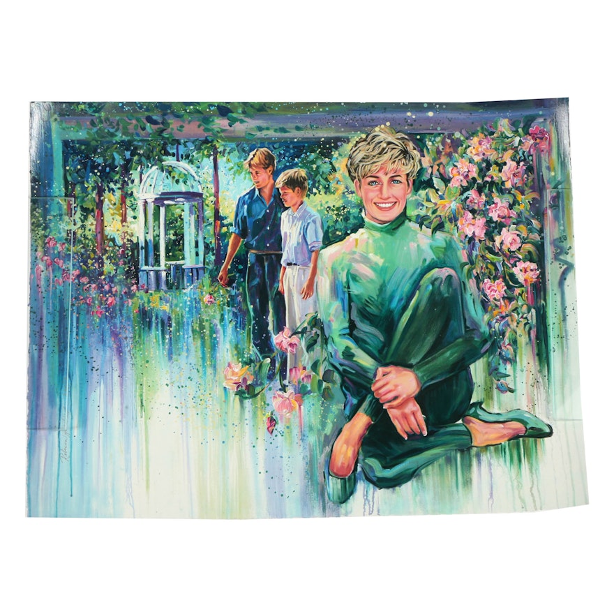 Rebecca Hardin Serigraph "English Rose"