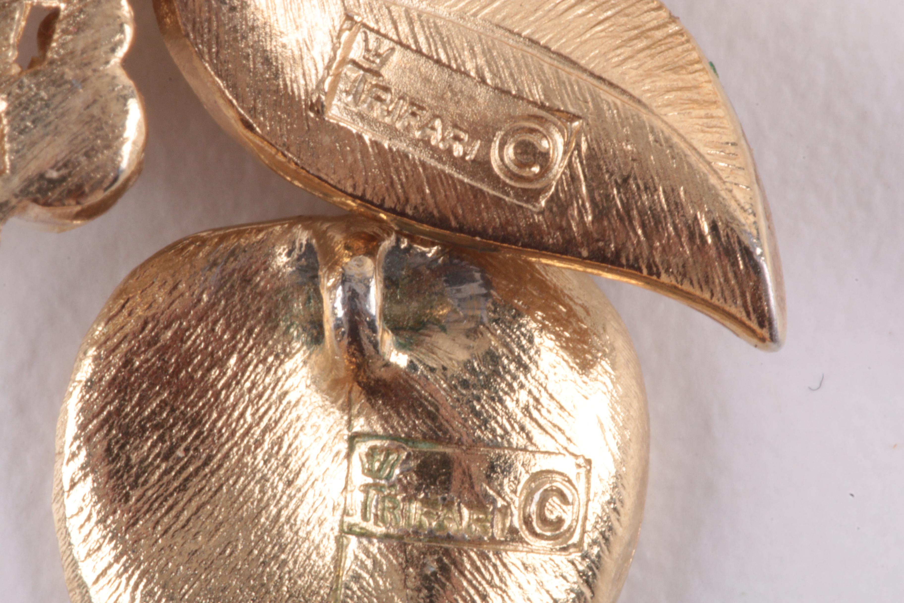 Silver and Gold Tone Jewelry Assortment Including Trifari and Alice Seely