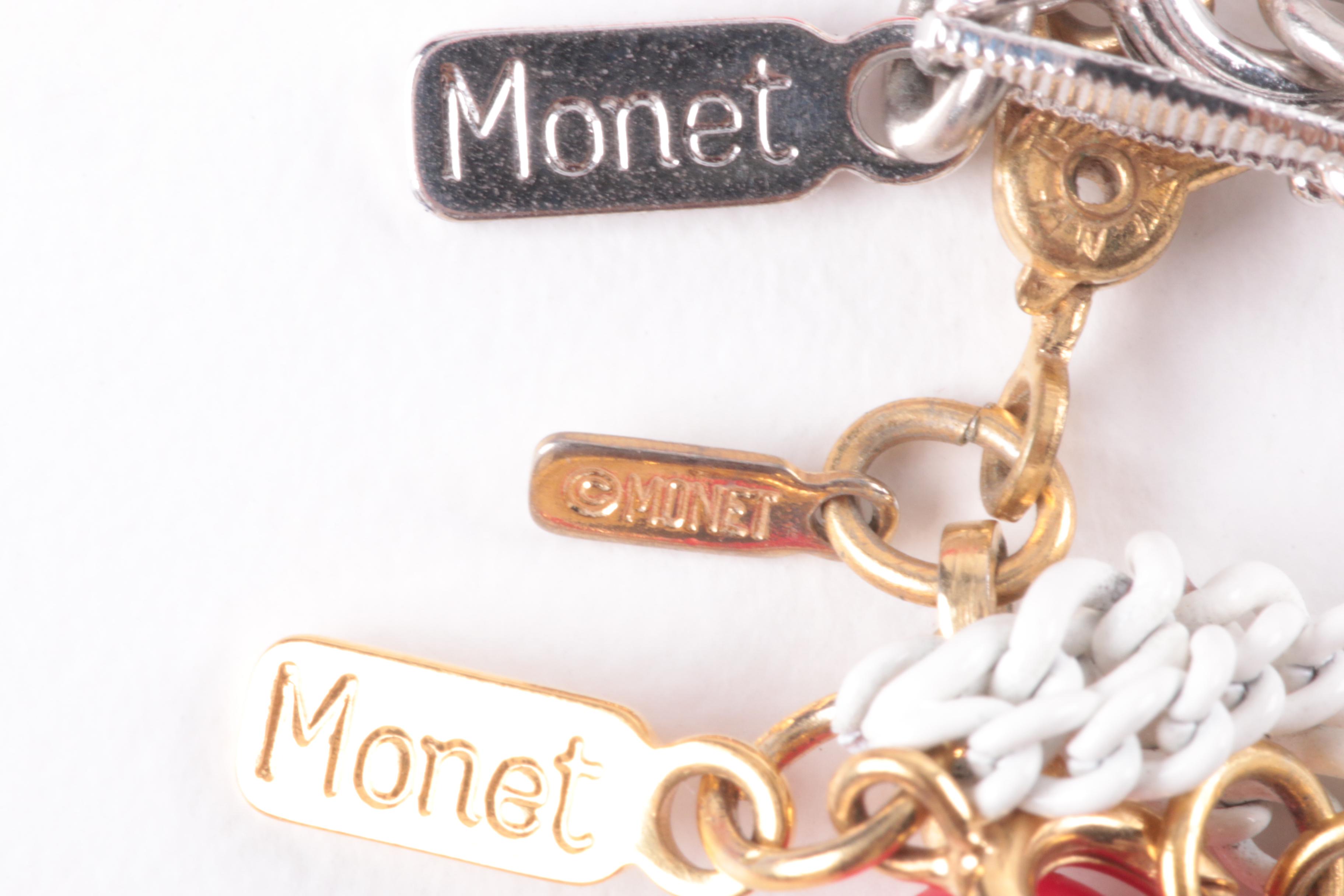 Silver and Gold Tone Jewelry Assortment Including Trifari and Alice Seely