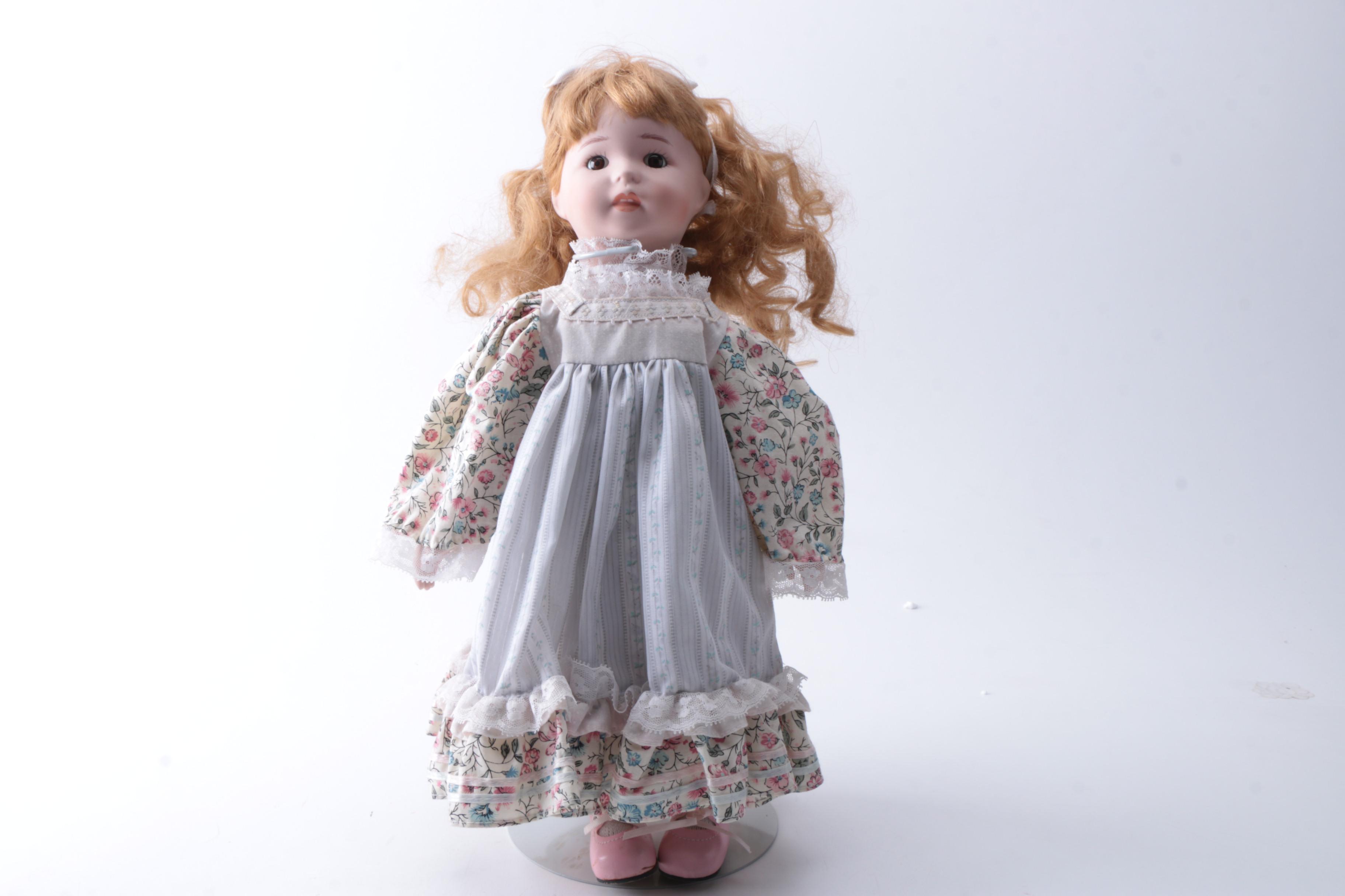 Kingstate The Prestige Collection "Rachel" and Vintage Porcelain Doll