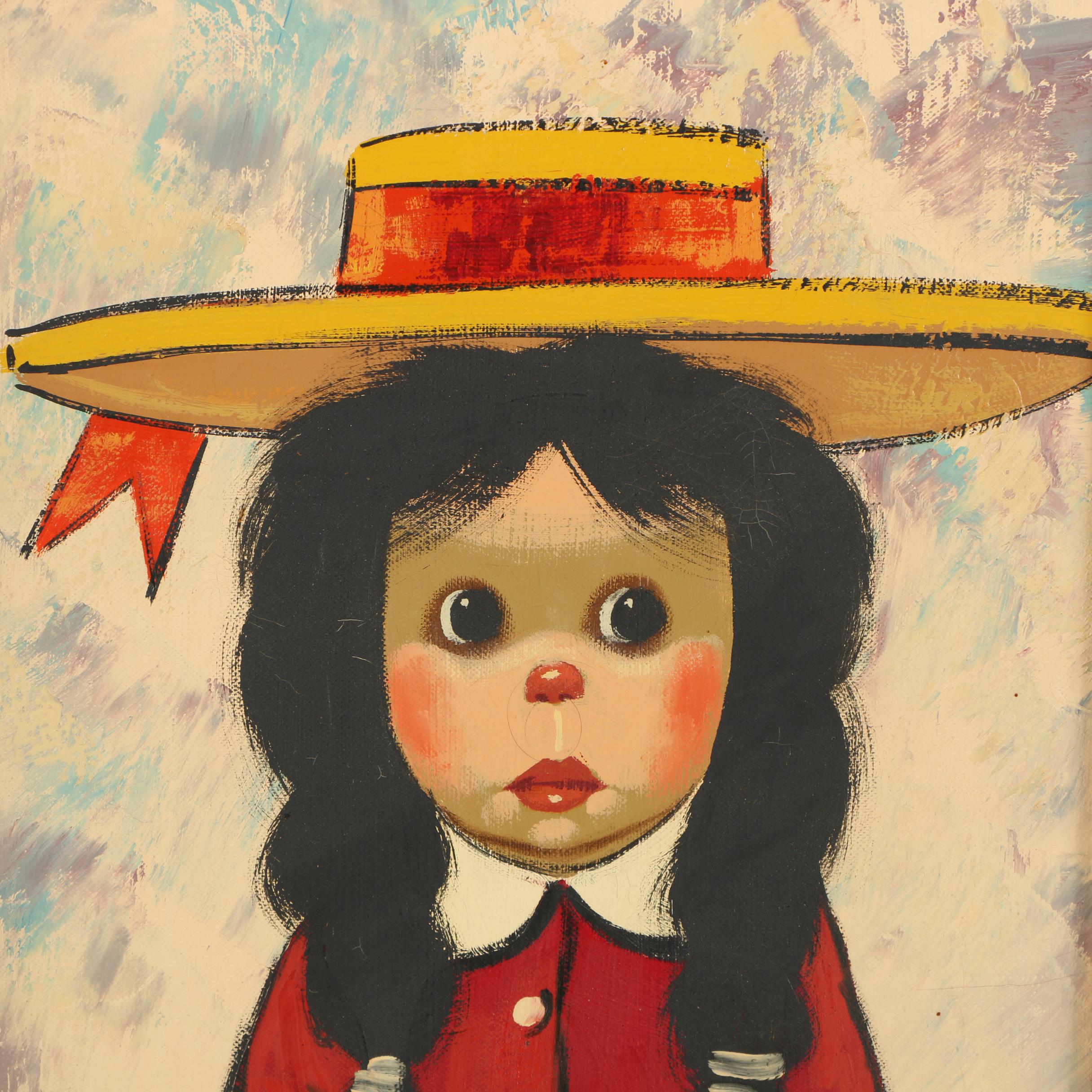 Bollini Oil Painting of a Little Girl