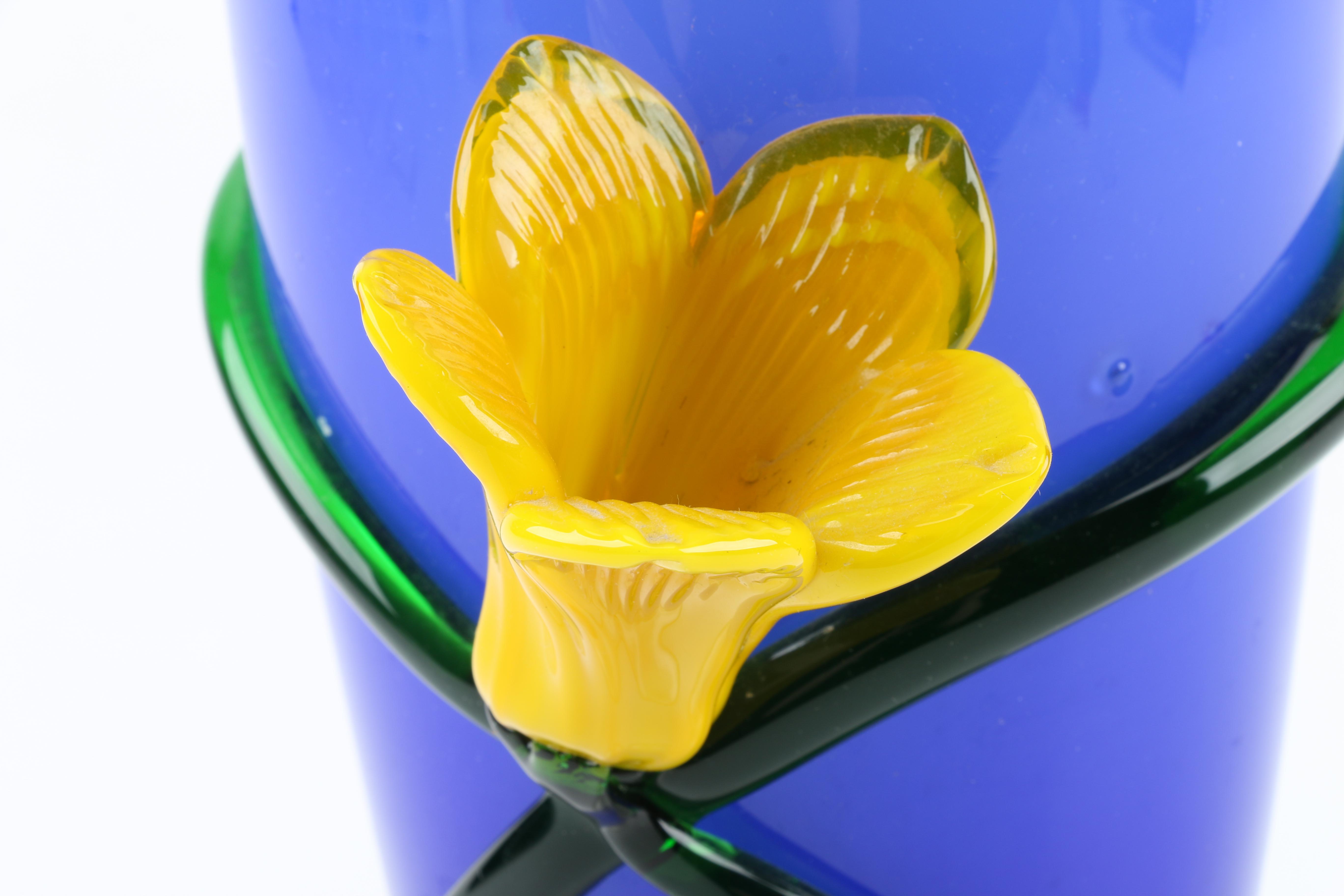 Hand Blown Art Glass Vase