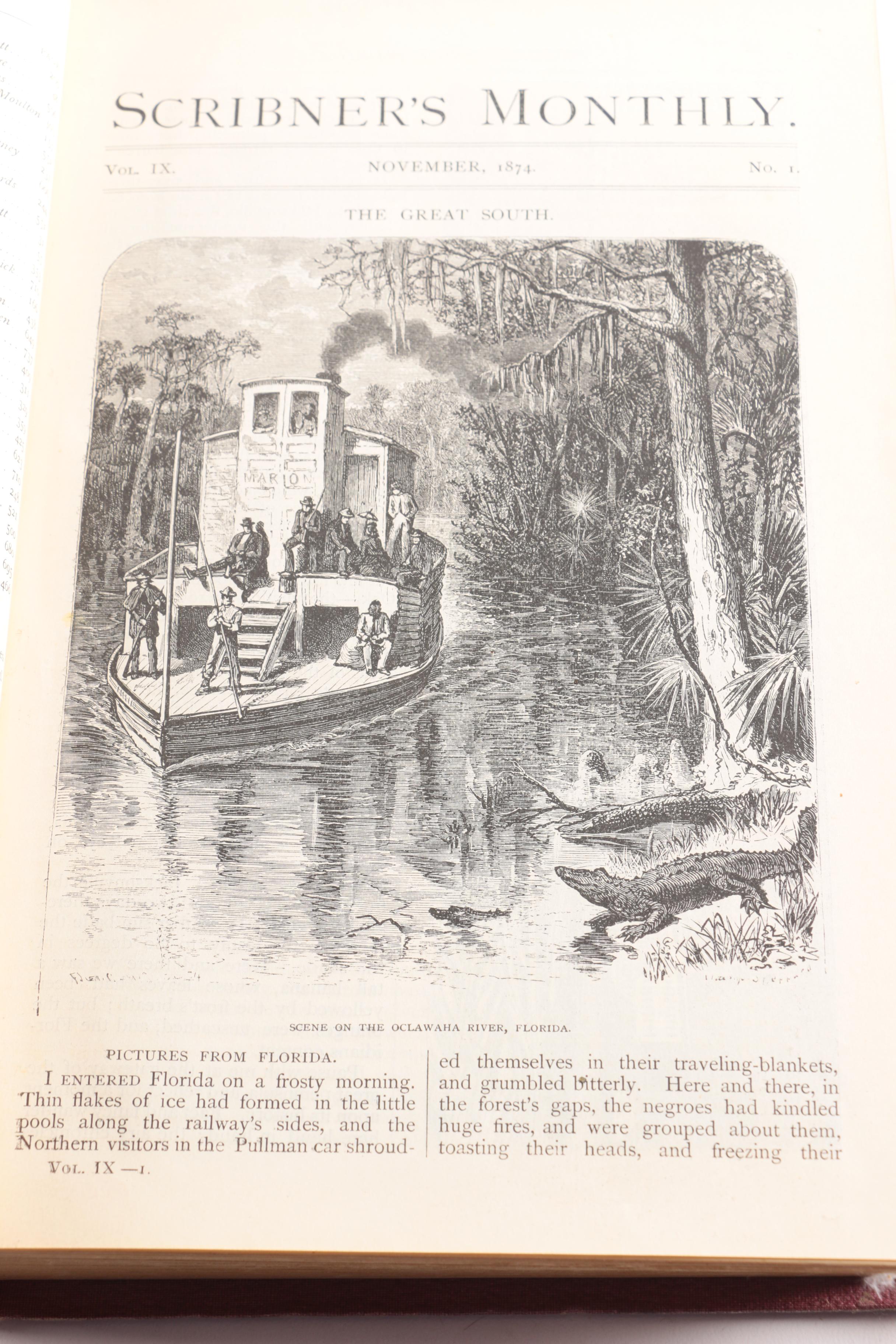 1874-1875 "Scribner's Monthly" Illustrated Magazine Book