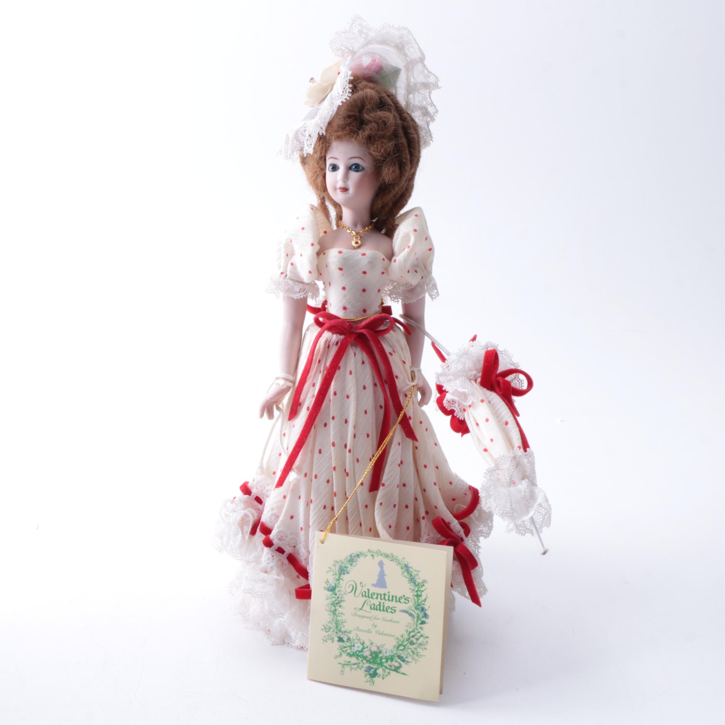 Gorham "Valentine's Ladies" Porcelain Dolls by Pamella Valentine