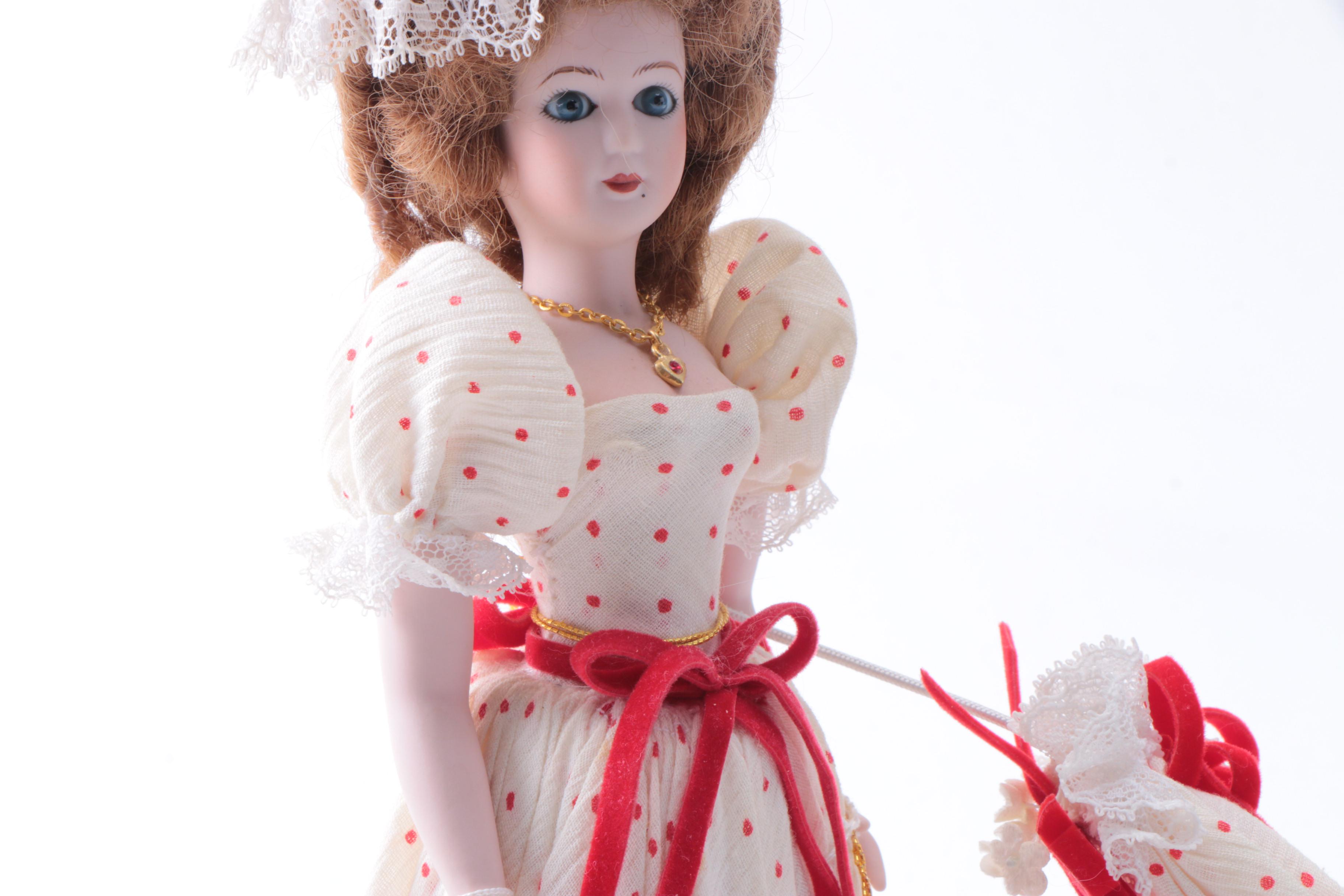 Gorham "Valentine's Ladies" Porcelain Dolls by Pamella Valentine
