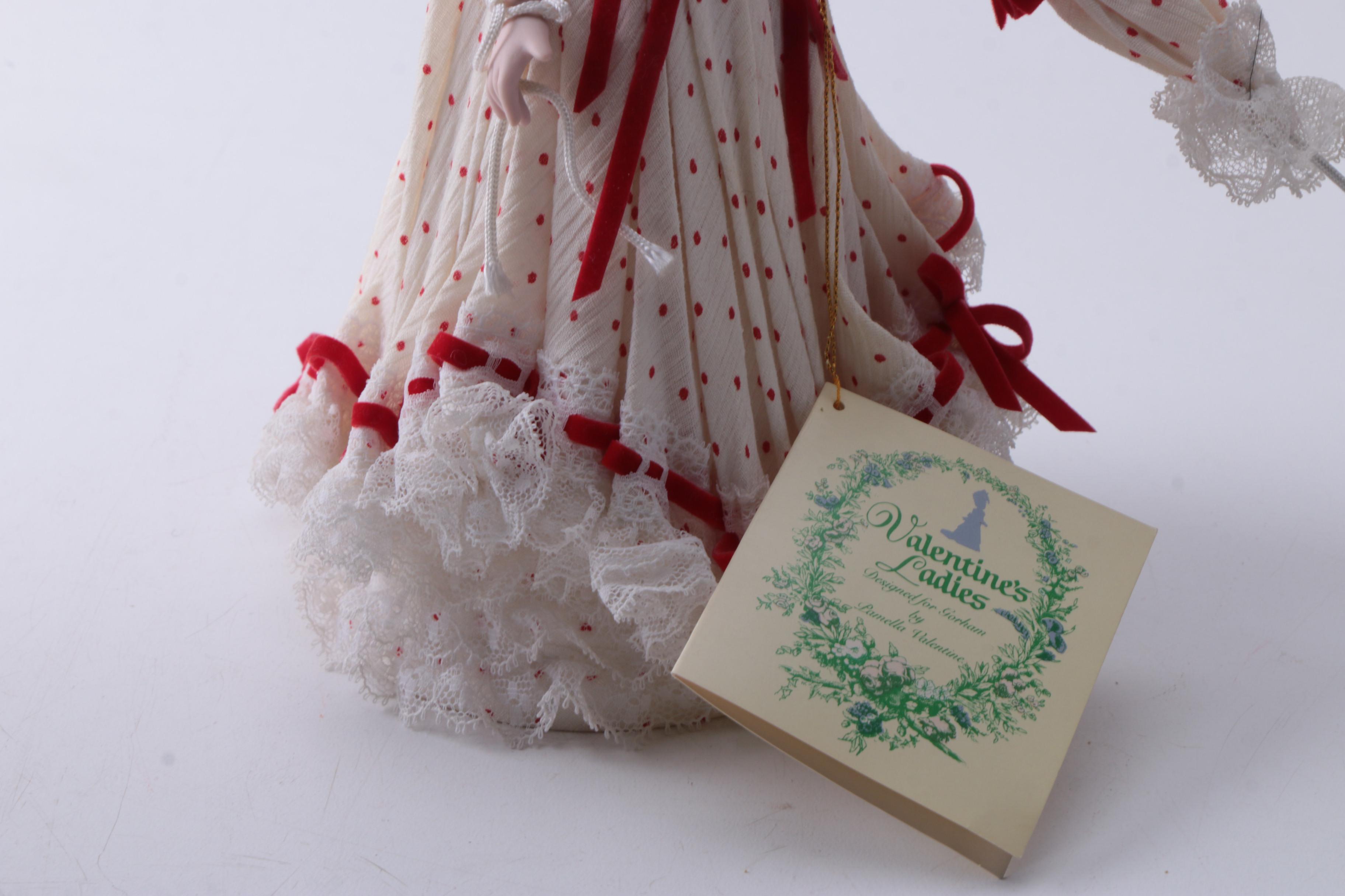 Gorham "Valentine's Ladies" Porcelain Dolls by Pamella Valentine