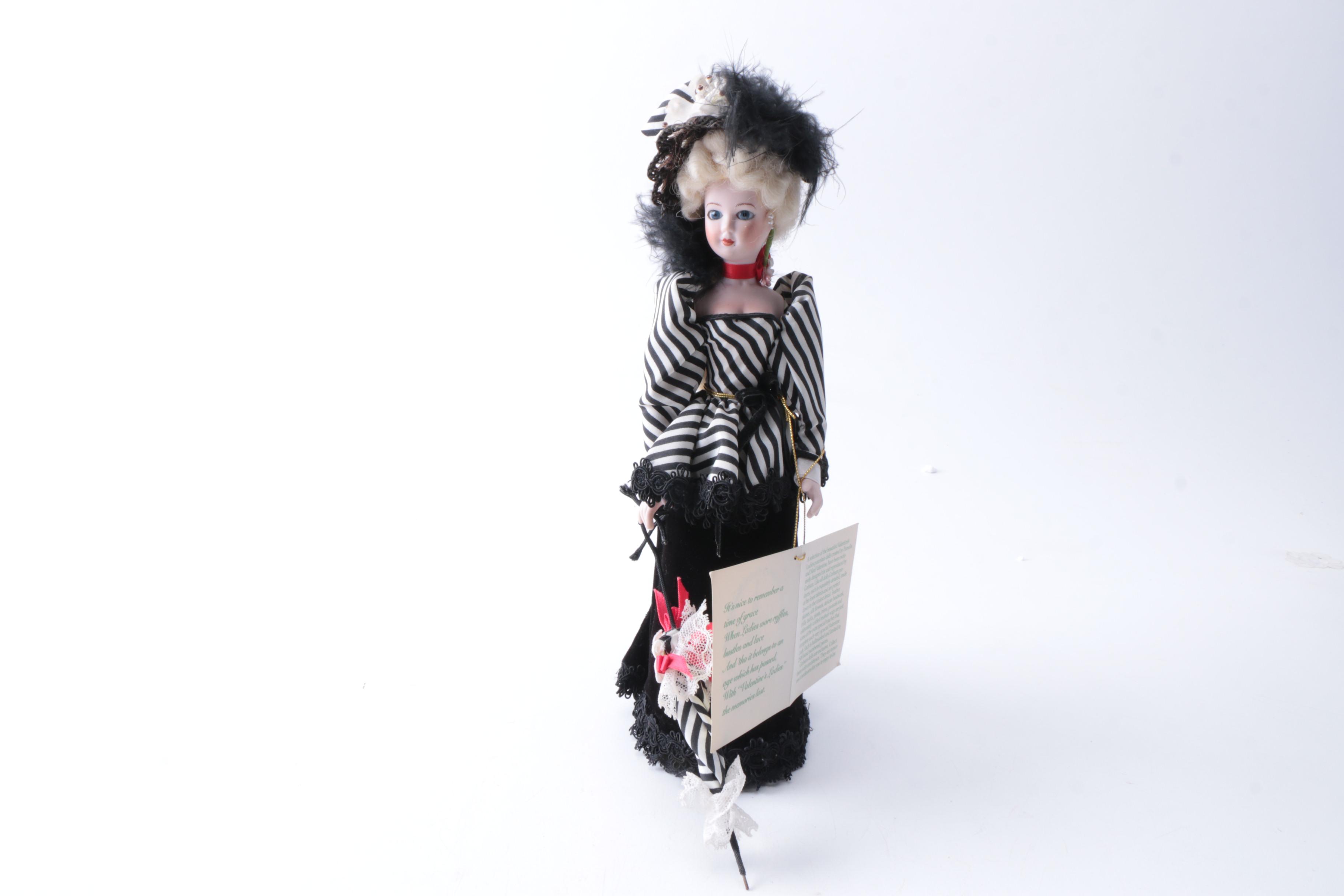 Gorham "Valentine's Ladies" Porcelain Dolls by Pamella Valentine
