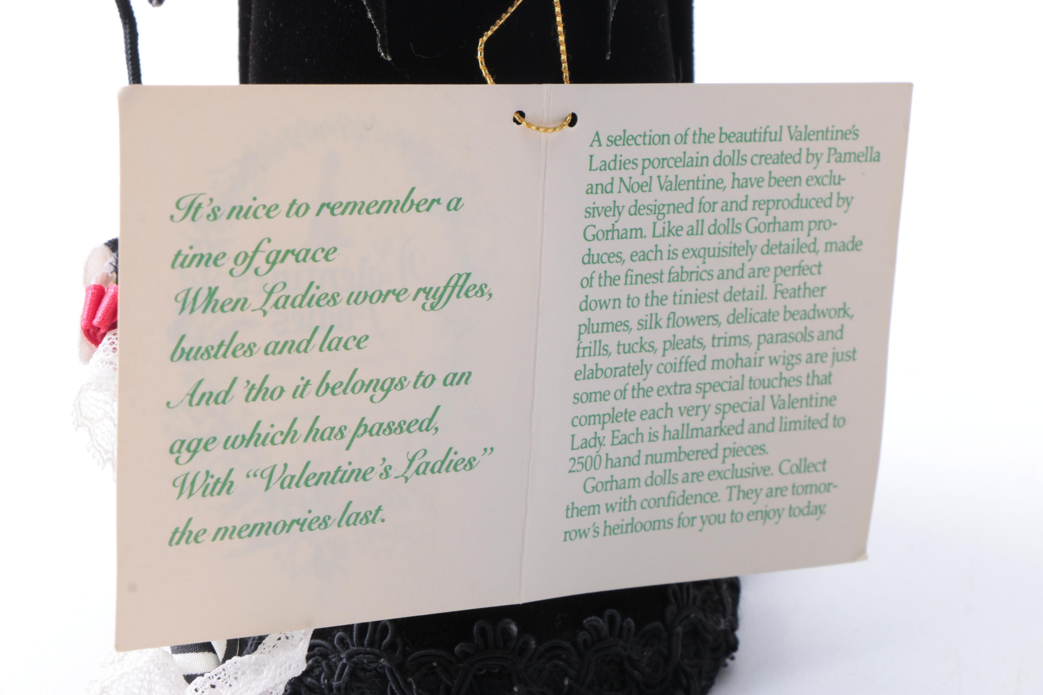 Gorham "Valentine's Ladies" Porcelain Dolls by Pamella Valentine