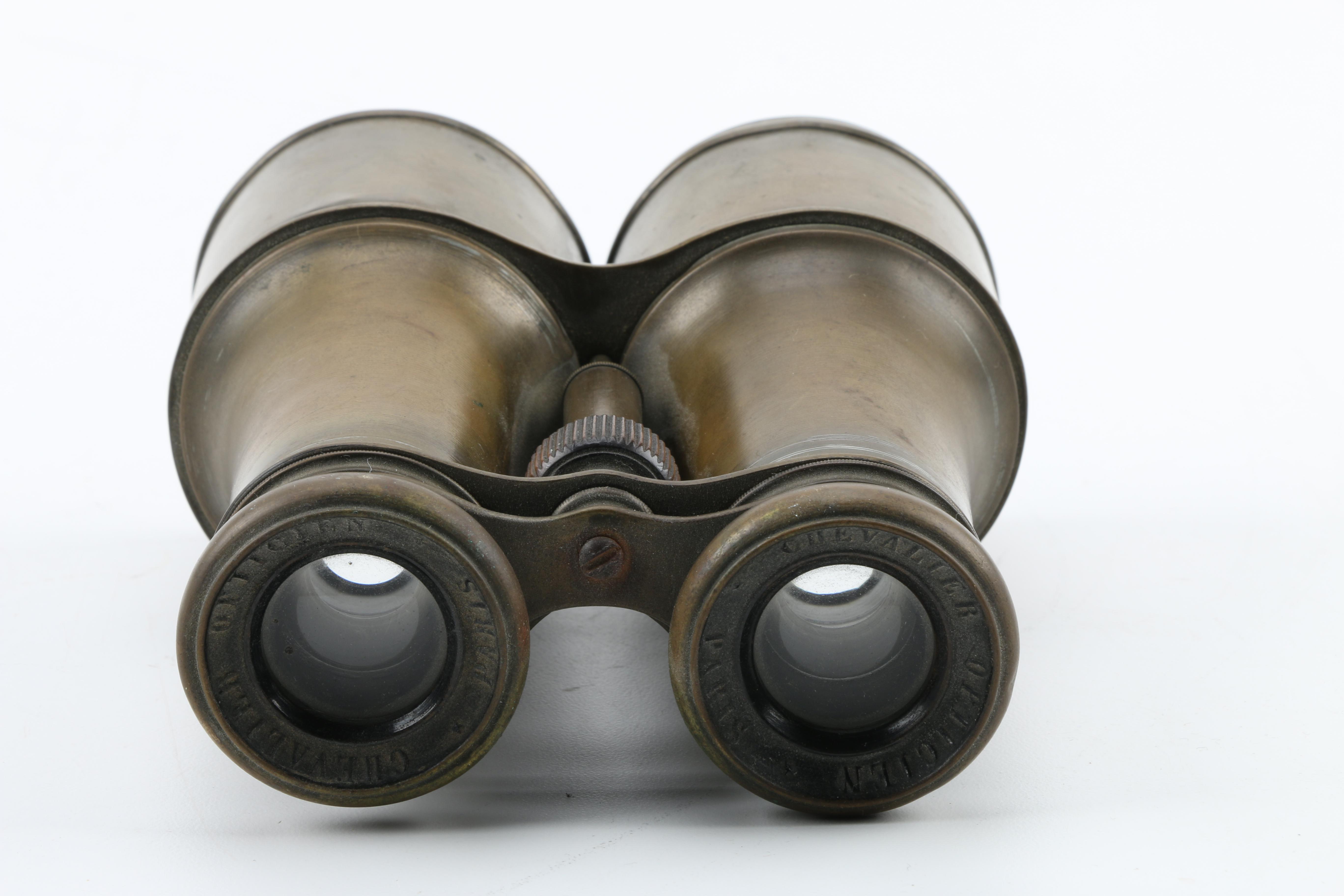 Vintage Chevalier Opticien Paris Binoculars