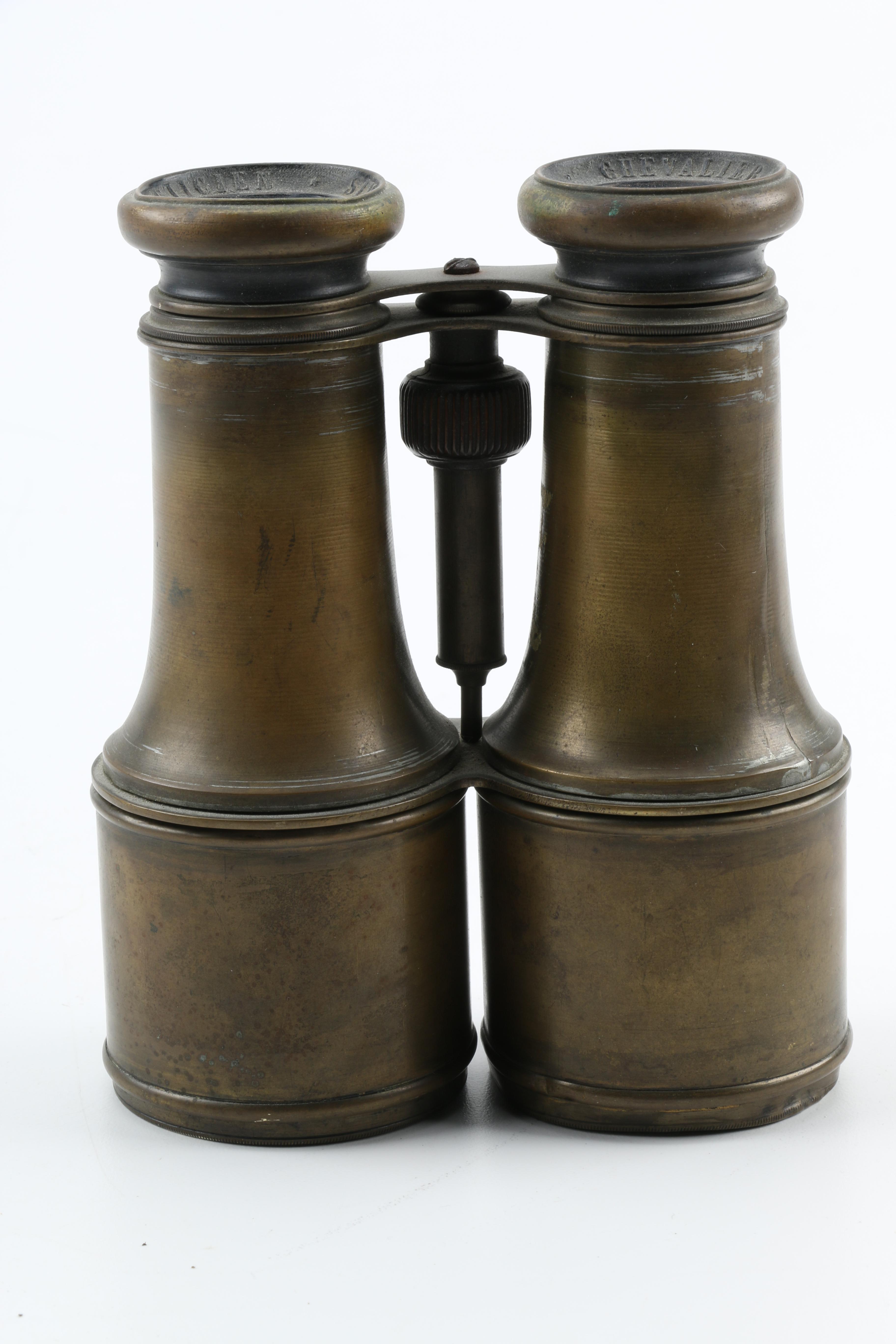 Vintage Chevalier Opticien Paris Binoculars