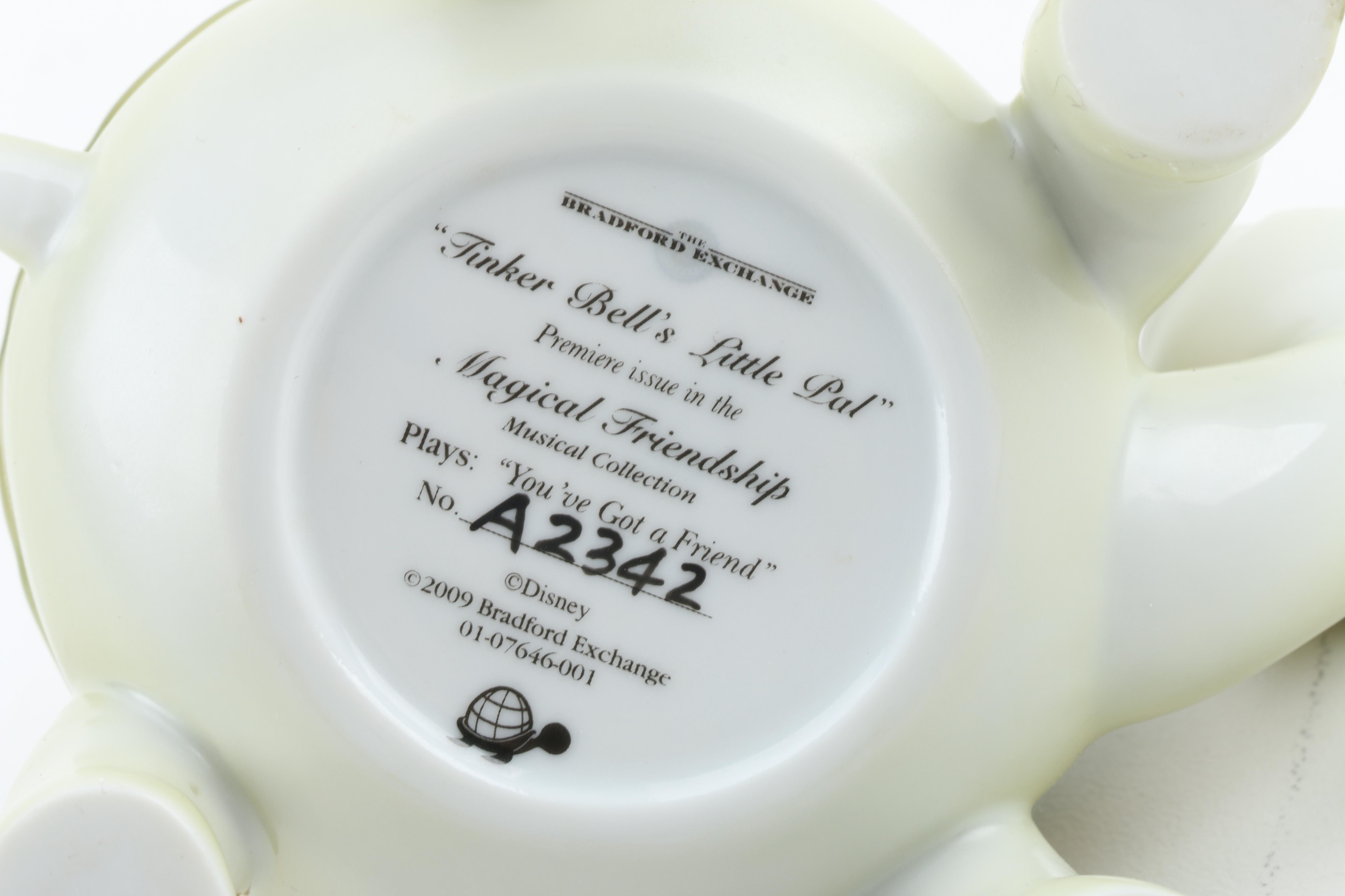 Bradford Exchange Porcelain Turtle Musical Trinket Boxes