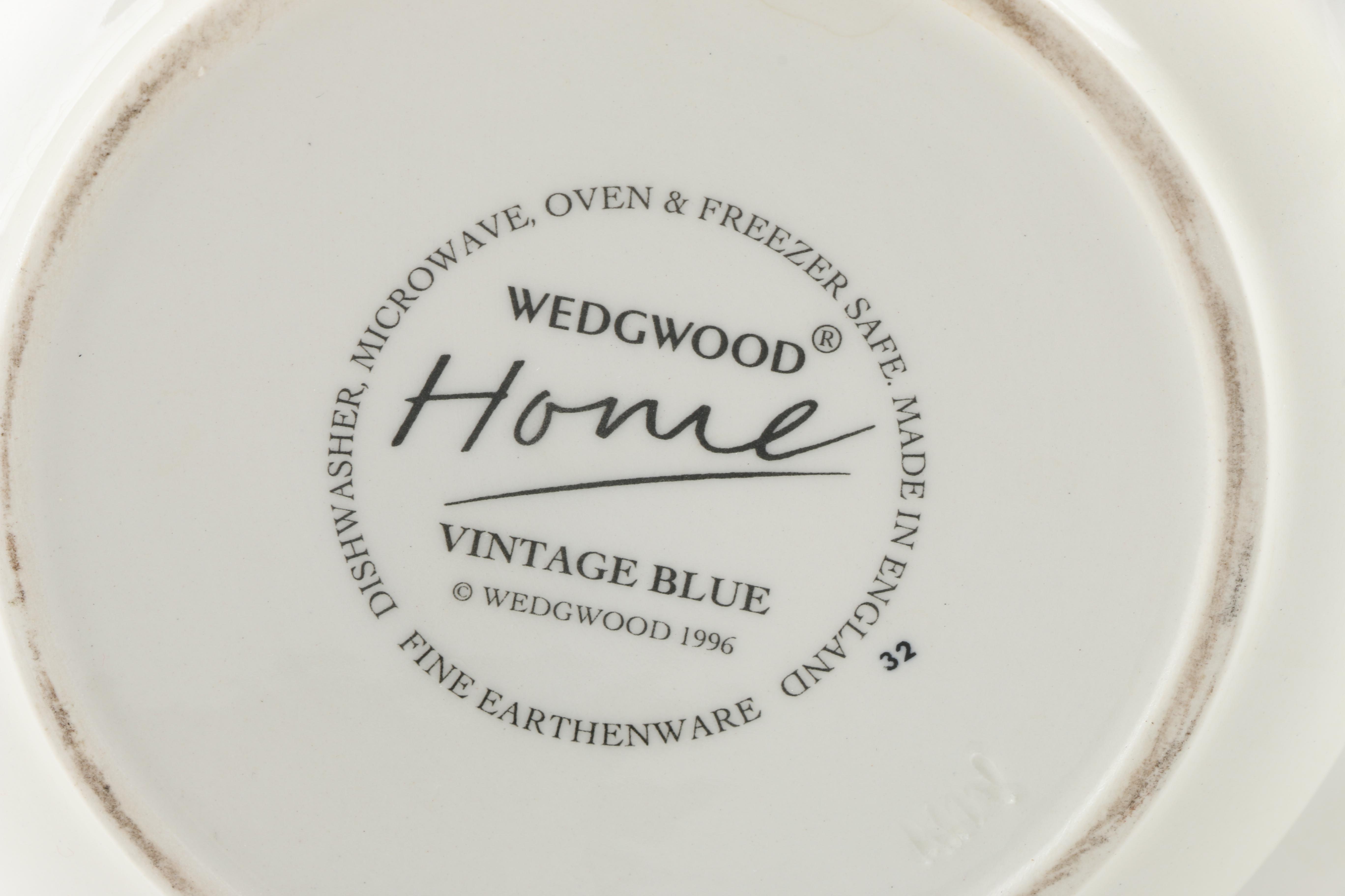 Wedgwood Home "Vintage Blue" Earthenware Tea Pot