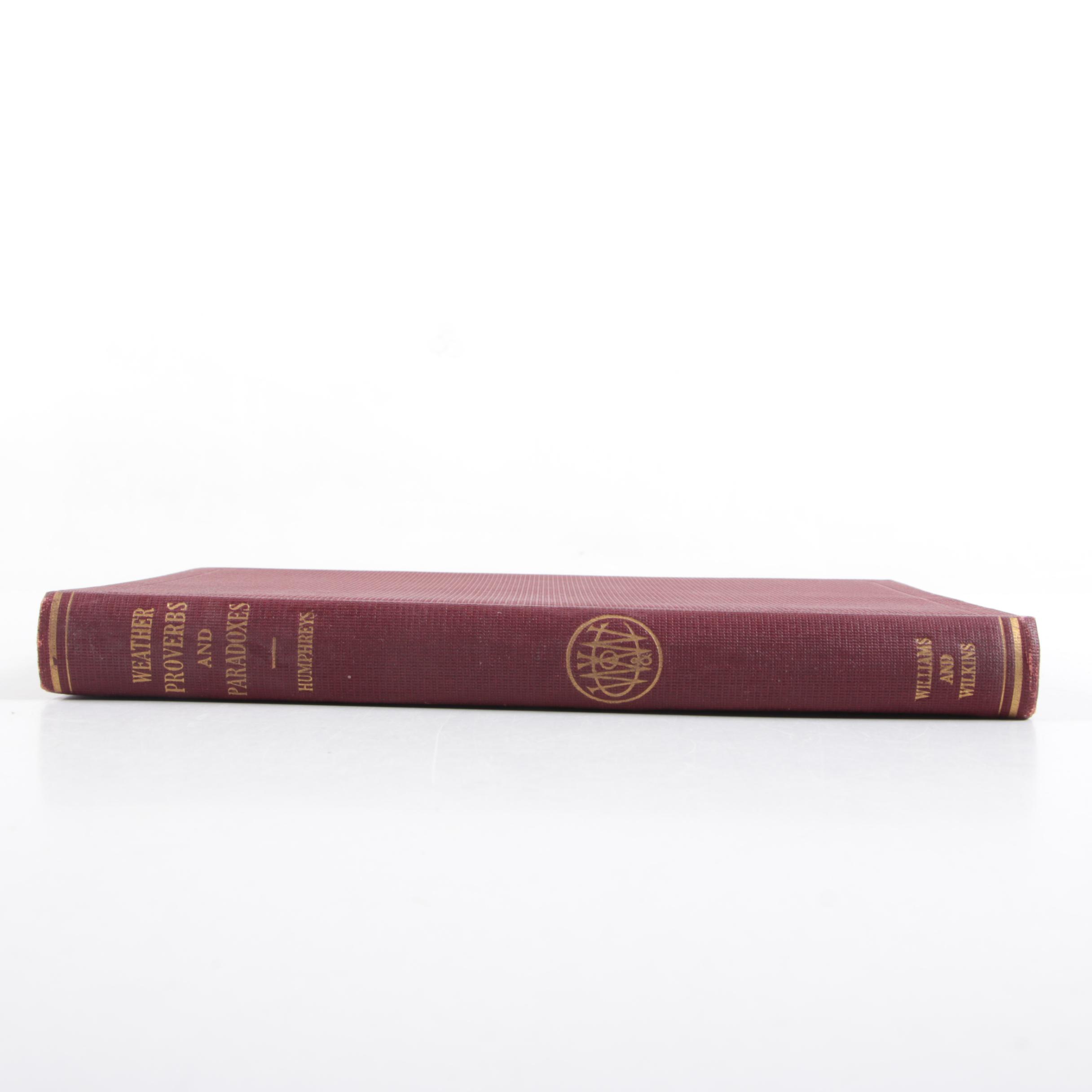 1923 "Weather Proverbs and Paradoxes" by W. J. Humphreys