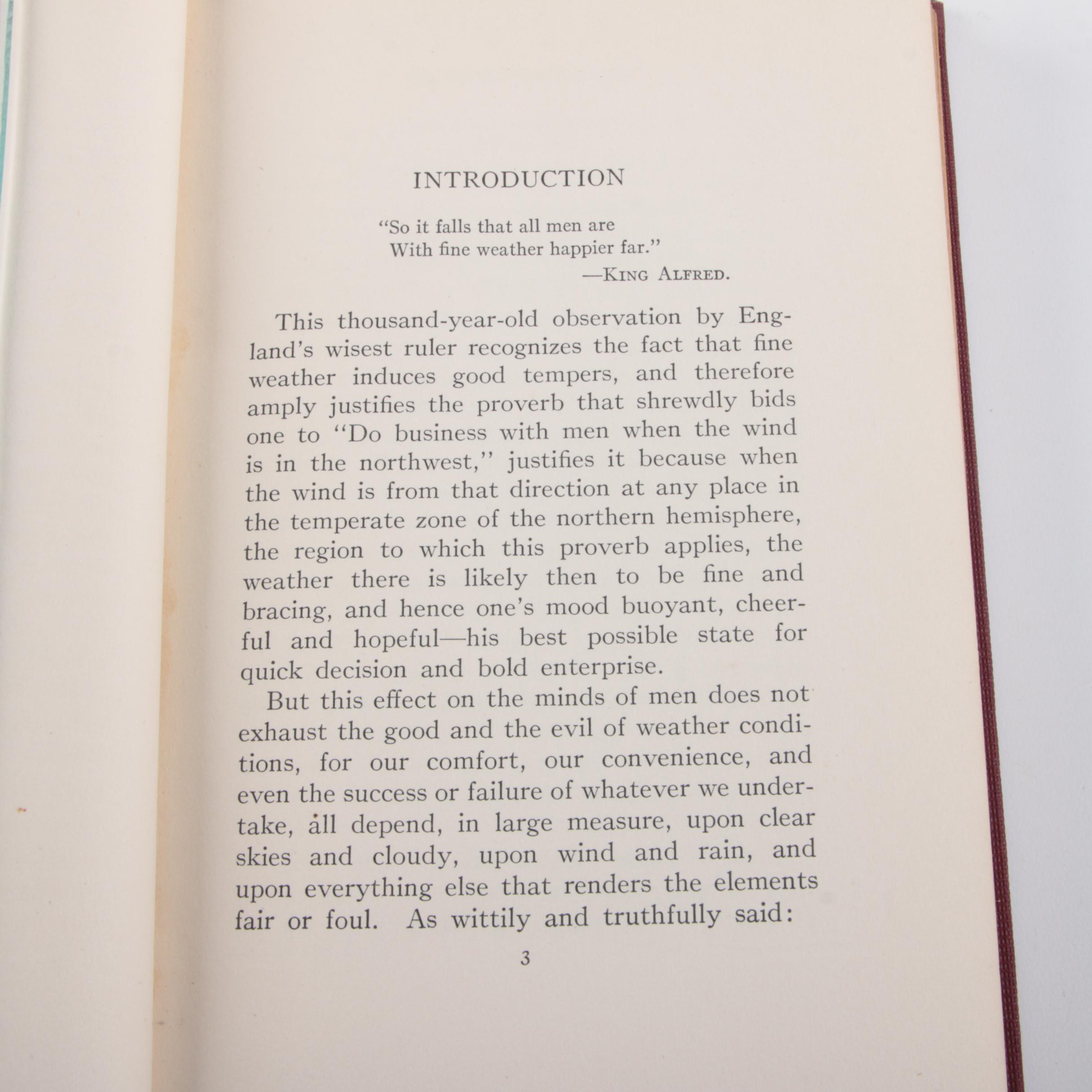 1923 "Weather Proverbs and Paradoxes" by W. J. Humphreys
