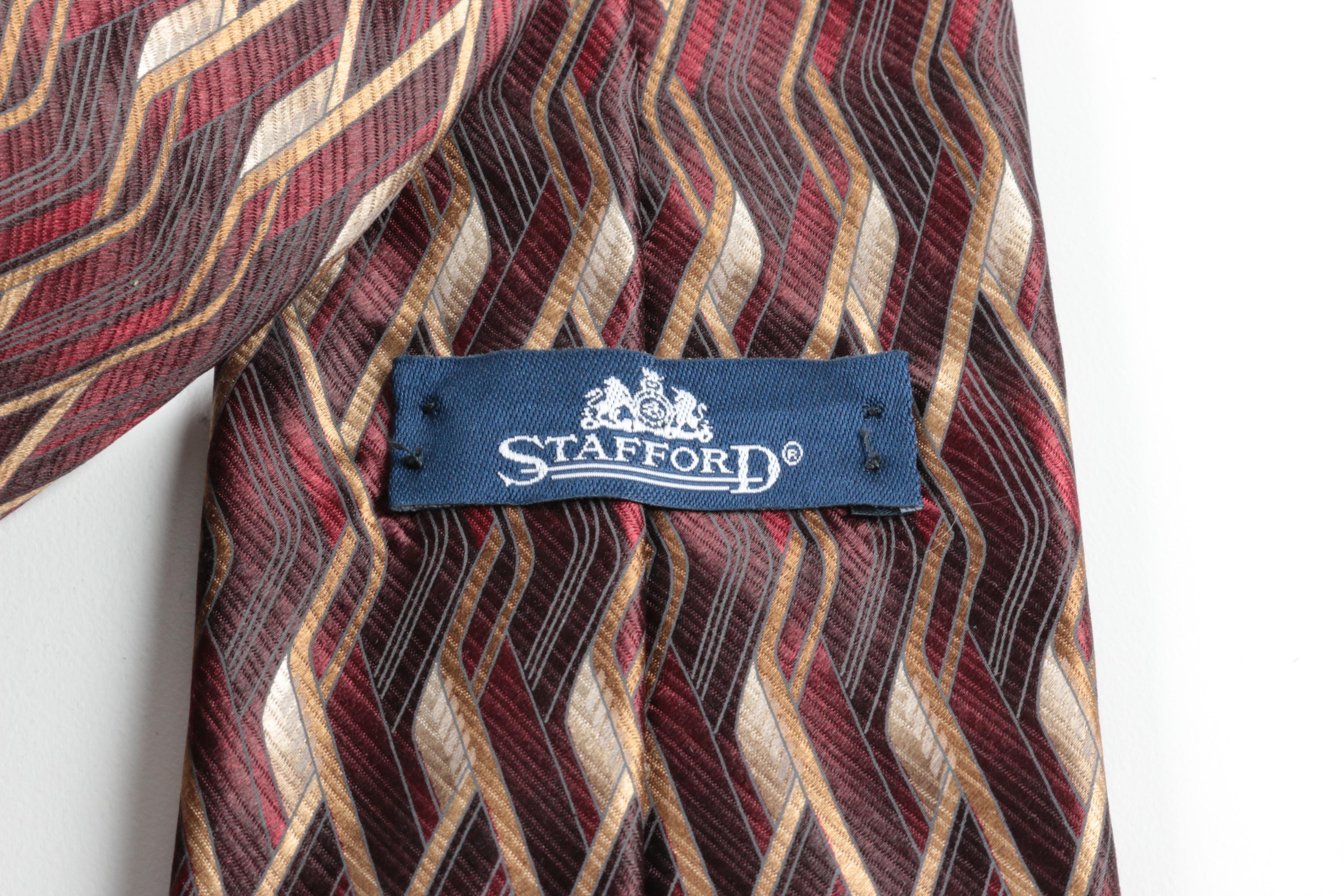 Men's Vintage Neckties Including Silk and Novelty Prints