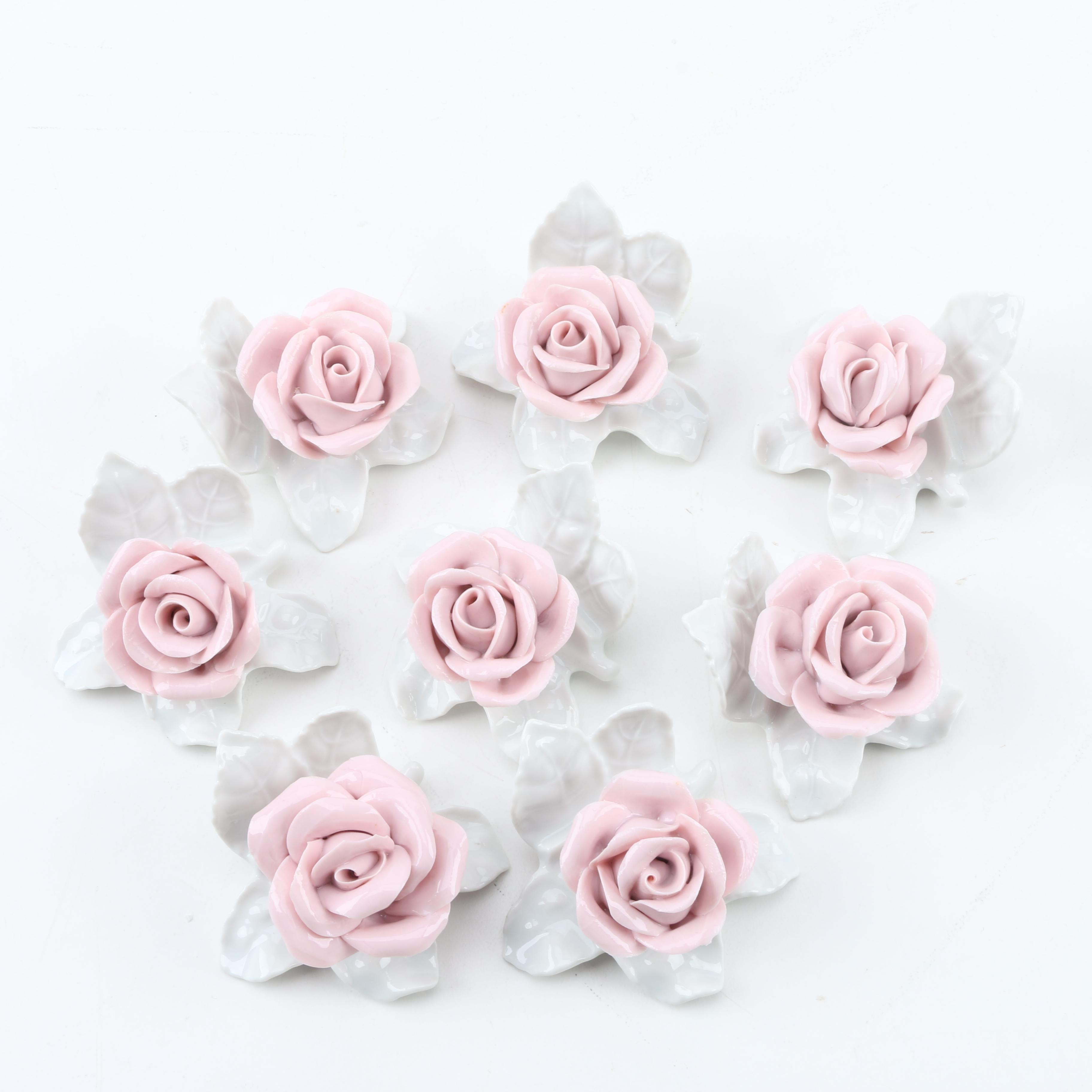 Kaiser Porcelain Figural Rose Place Card Holders