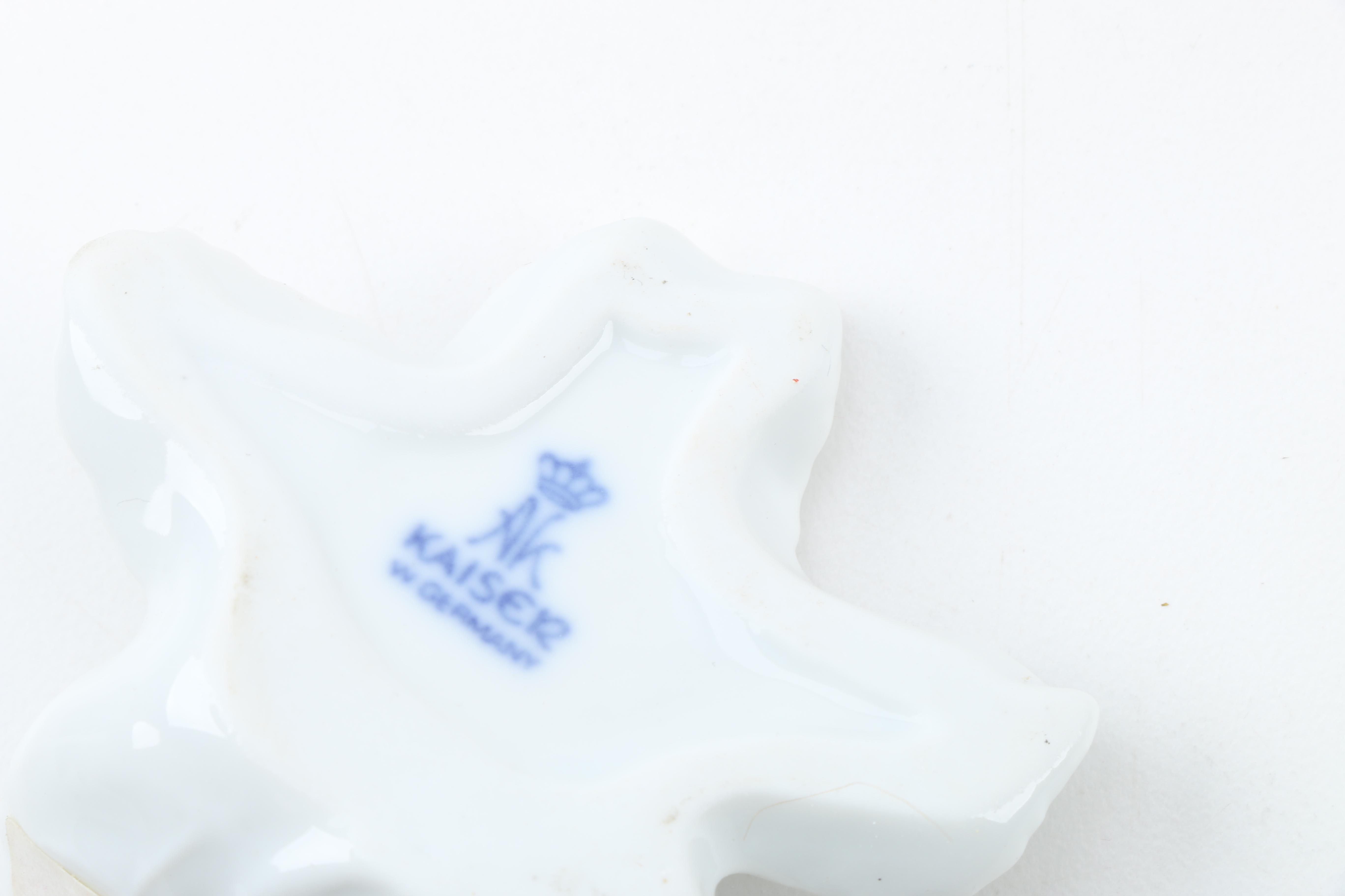 Kaiser Porcelain Figural Rose Place Card Holders