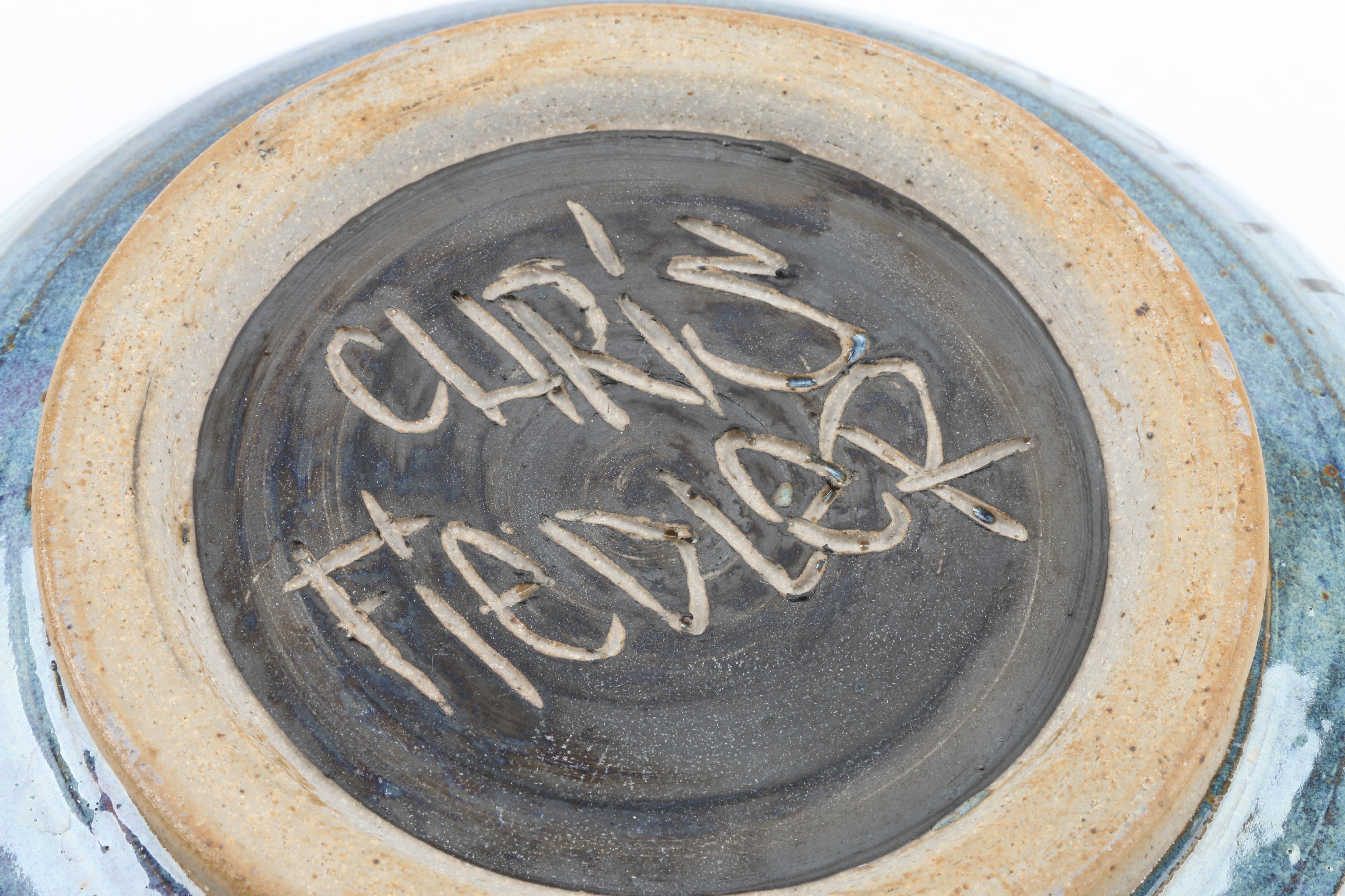 Chris Fiedler Hand Thrown Stoneware Bowl