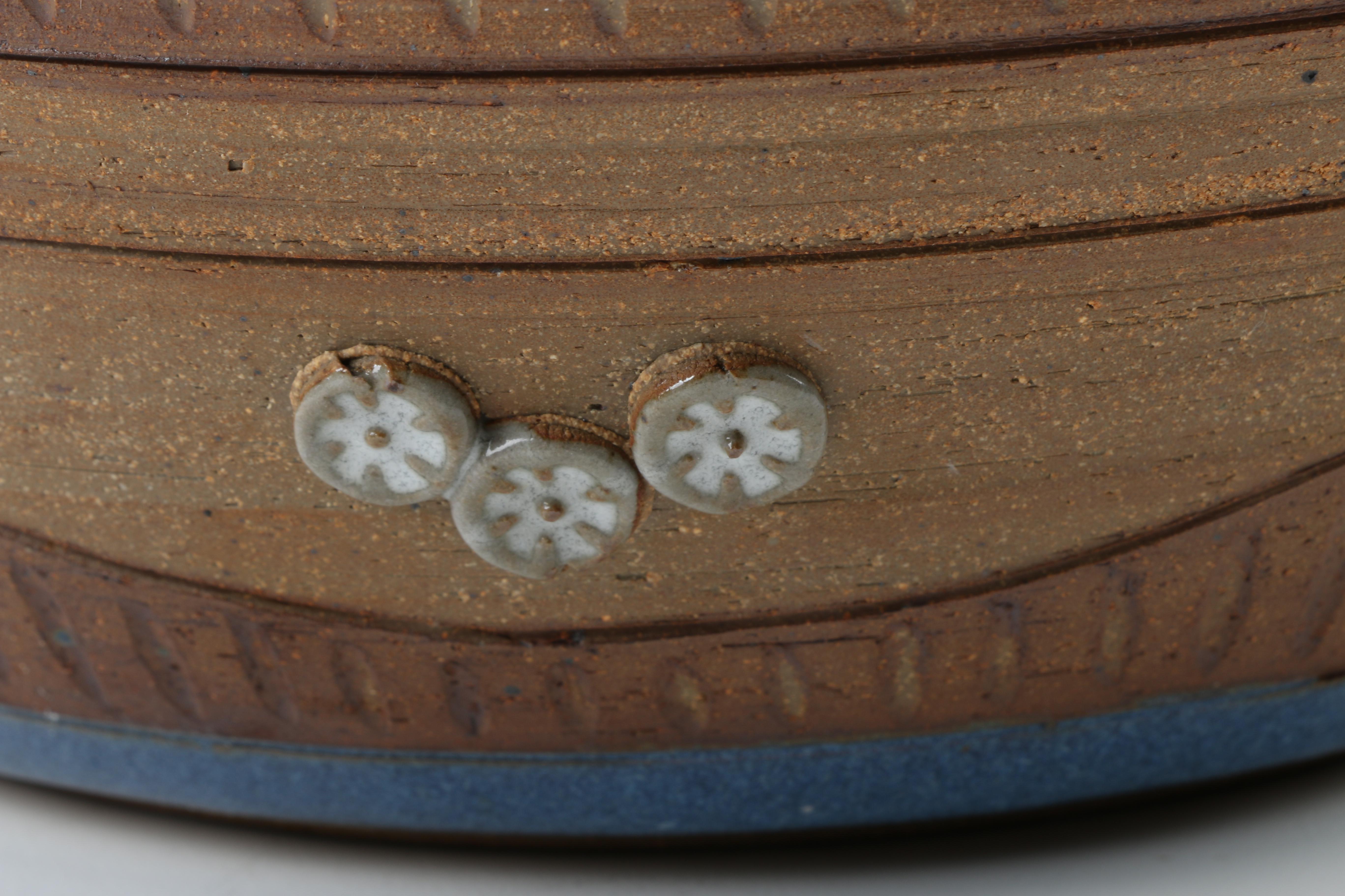 Art Pottery Bowl With Etched Bible Verse