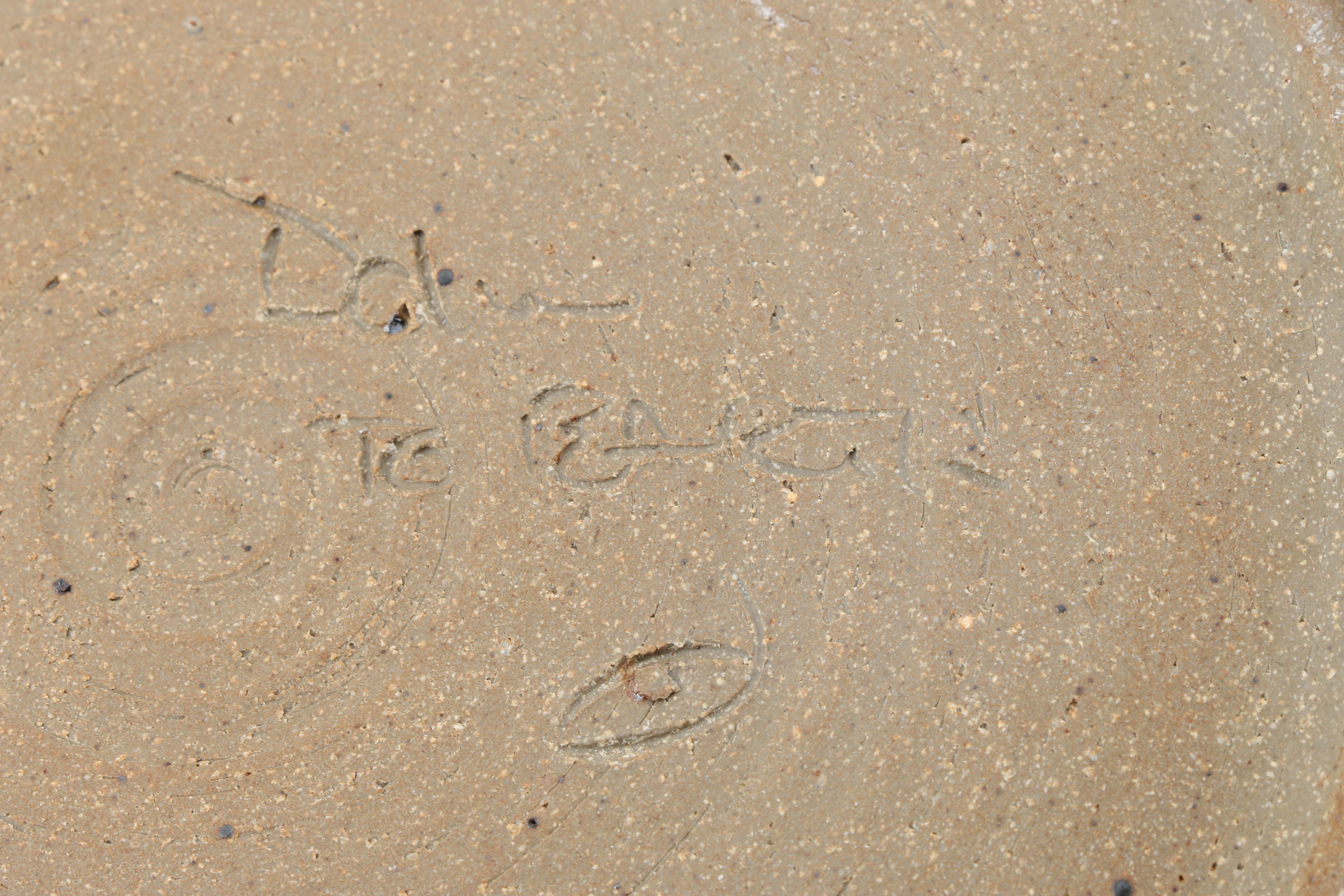 Art Pottery Bowl With Etched Bible Verse