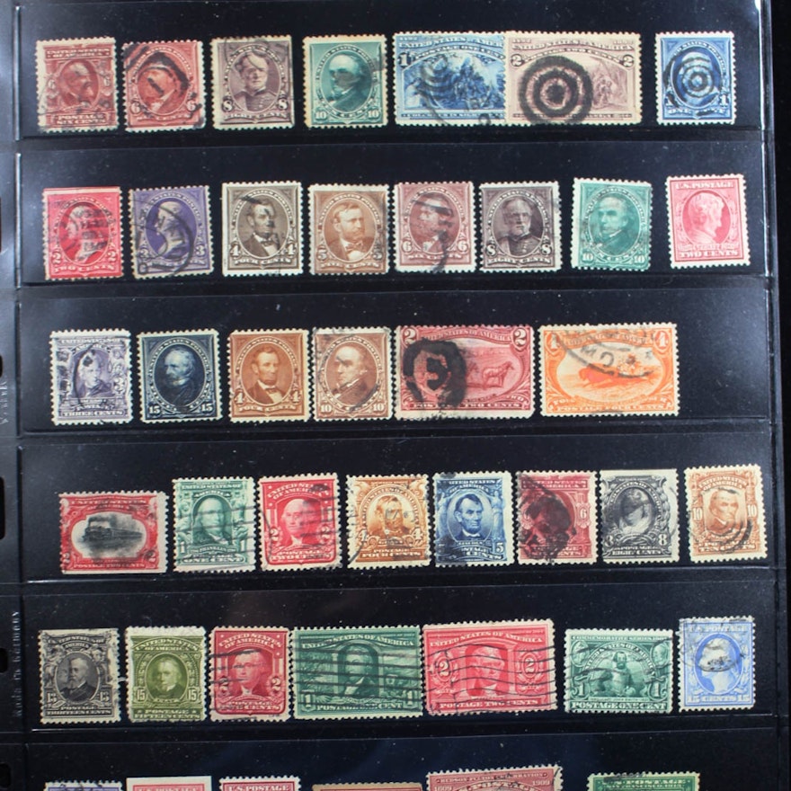 Group of Various Early U.S. Stamps