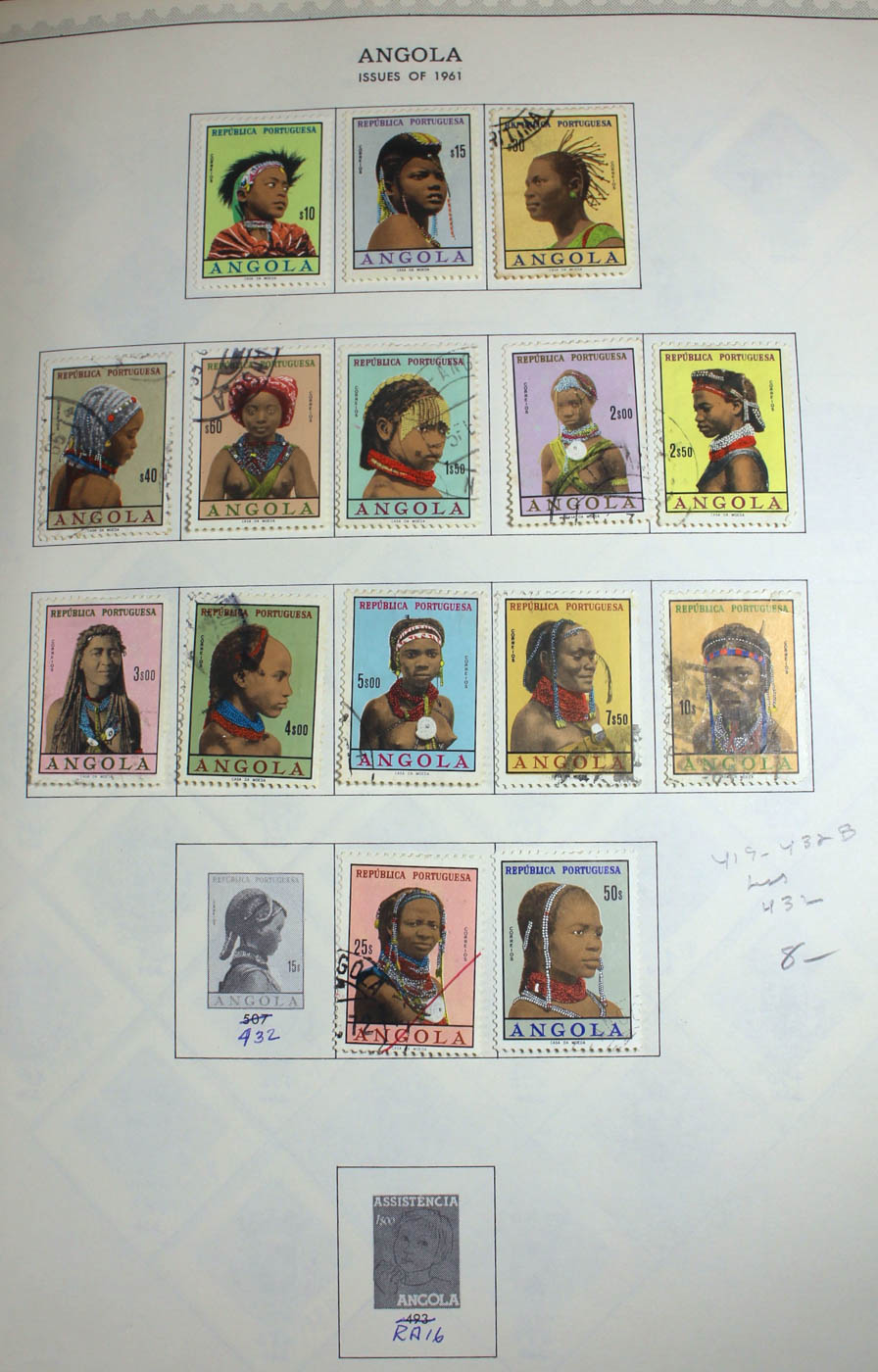 Group of Foreign Stamps from Algeria - Brazil Presented in a Minkus Stamp Album