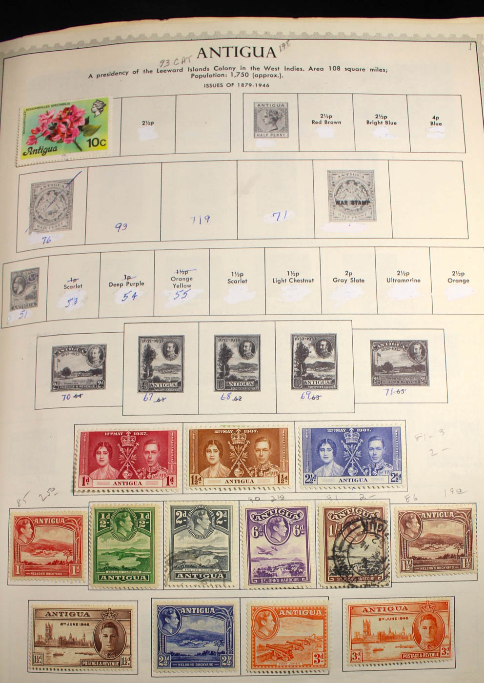 Group of Foreign Stamps from Algeria - Brazil Presented in a Minkus Stamp Album