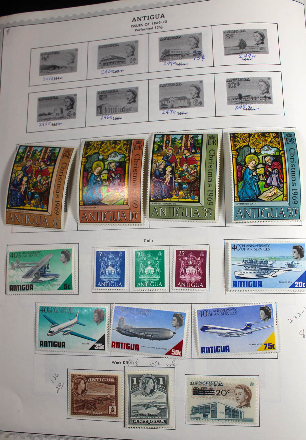 Group of Foreign Stamps from Algeria - Brazil Presented in a Minkus Stamp Album