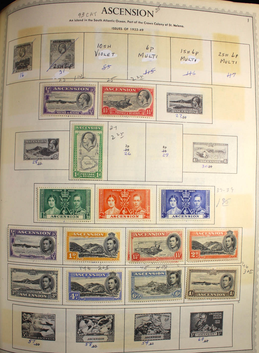 Group of Foreign Stamps from Algeria - Brazil Presented in a Minkus Stamp Album