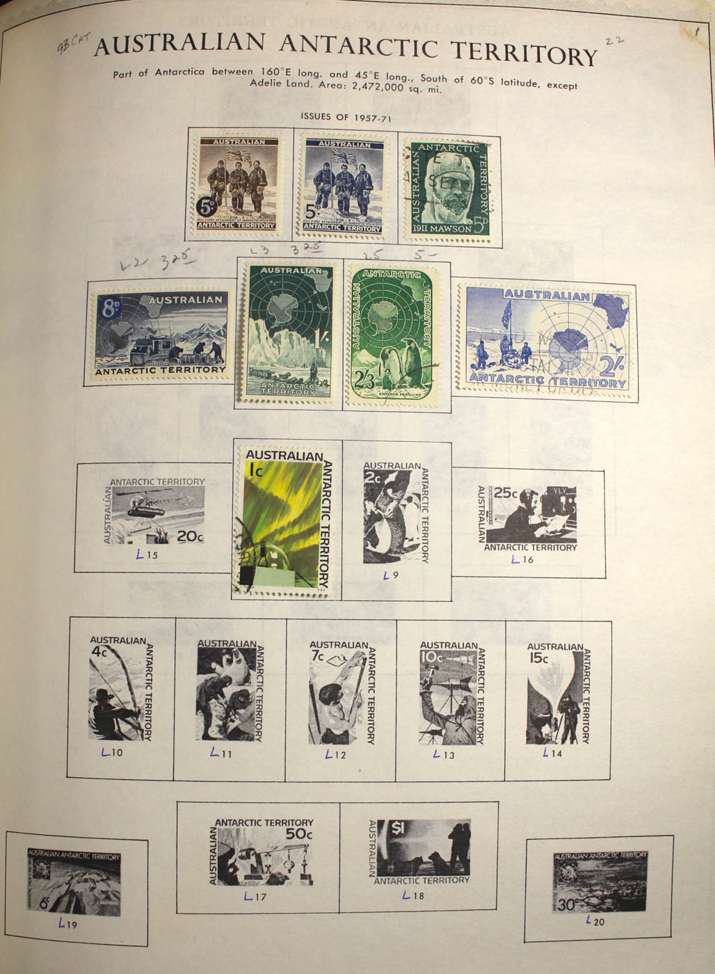 Group of Foreign Stamps from Algeria - Brazil Presented in a Minkus Stamp Album