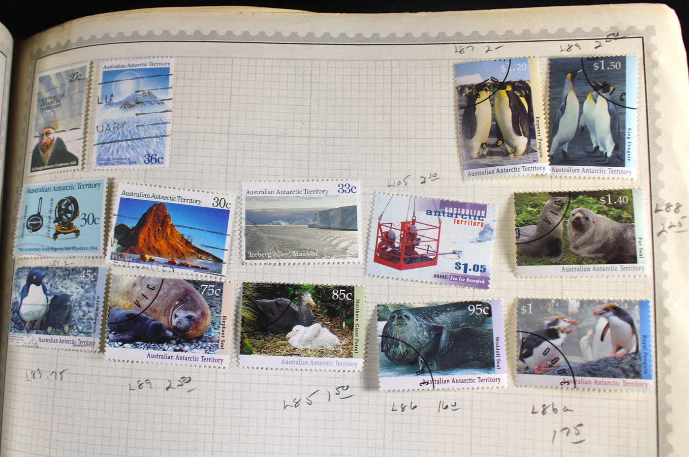 Group of Foreign Stamps from Algeria - Brazil Presented in a Minkus Stamp Album