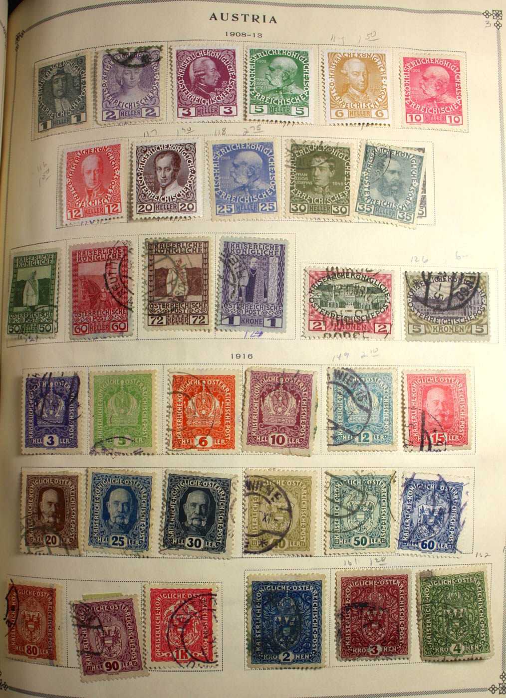 Group of Foreign Stamps from Algeria - Brazil Presented in a Minkus Stamp Album