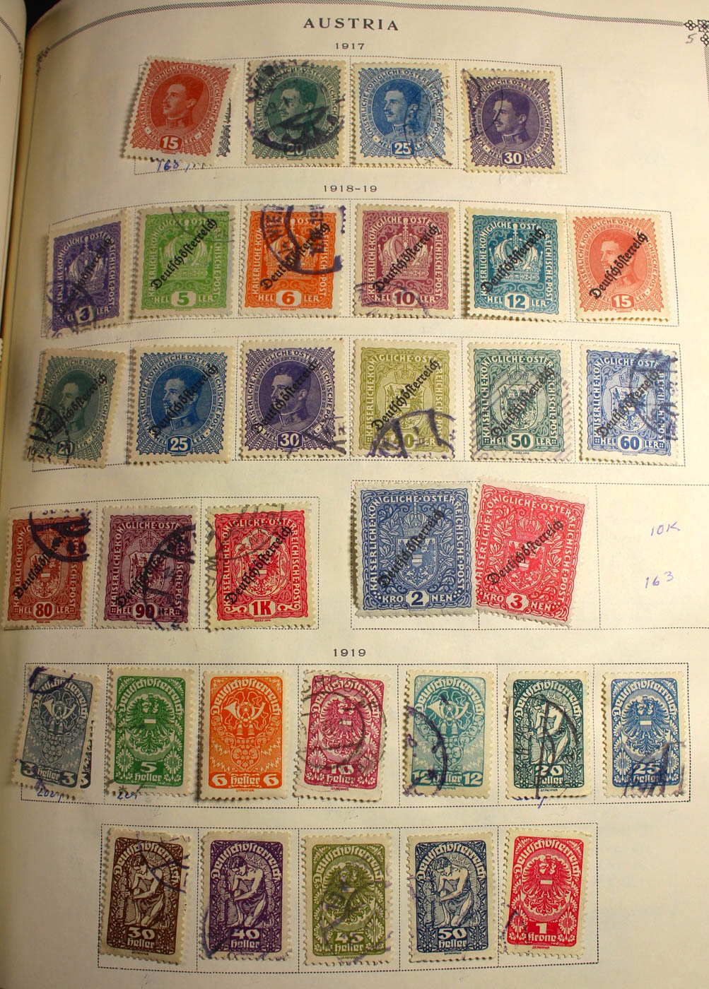Group of Foreign Stamps from Algeria - Brazil Presented in a Minkus Stamp Album