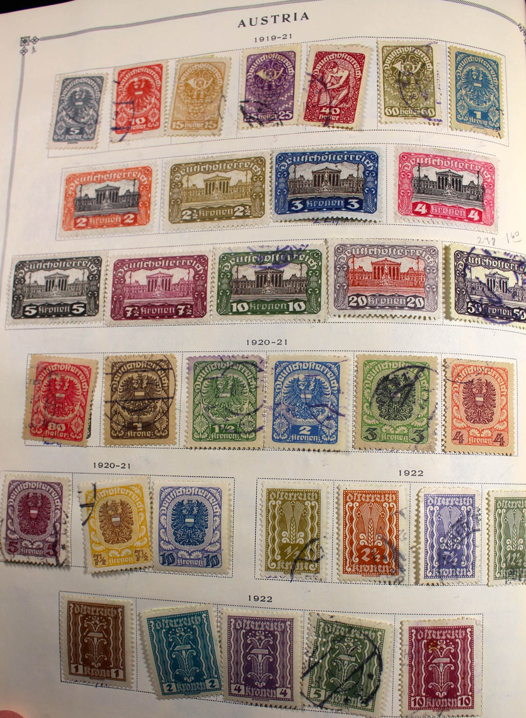 Group of Foreign Stamps from Algeria - Brazil Presented in a Minkus Stamp Album