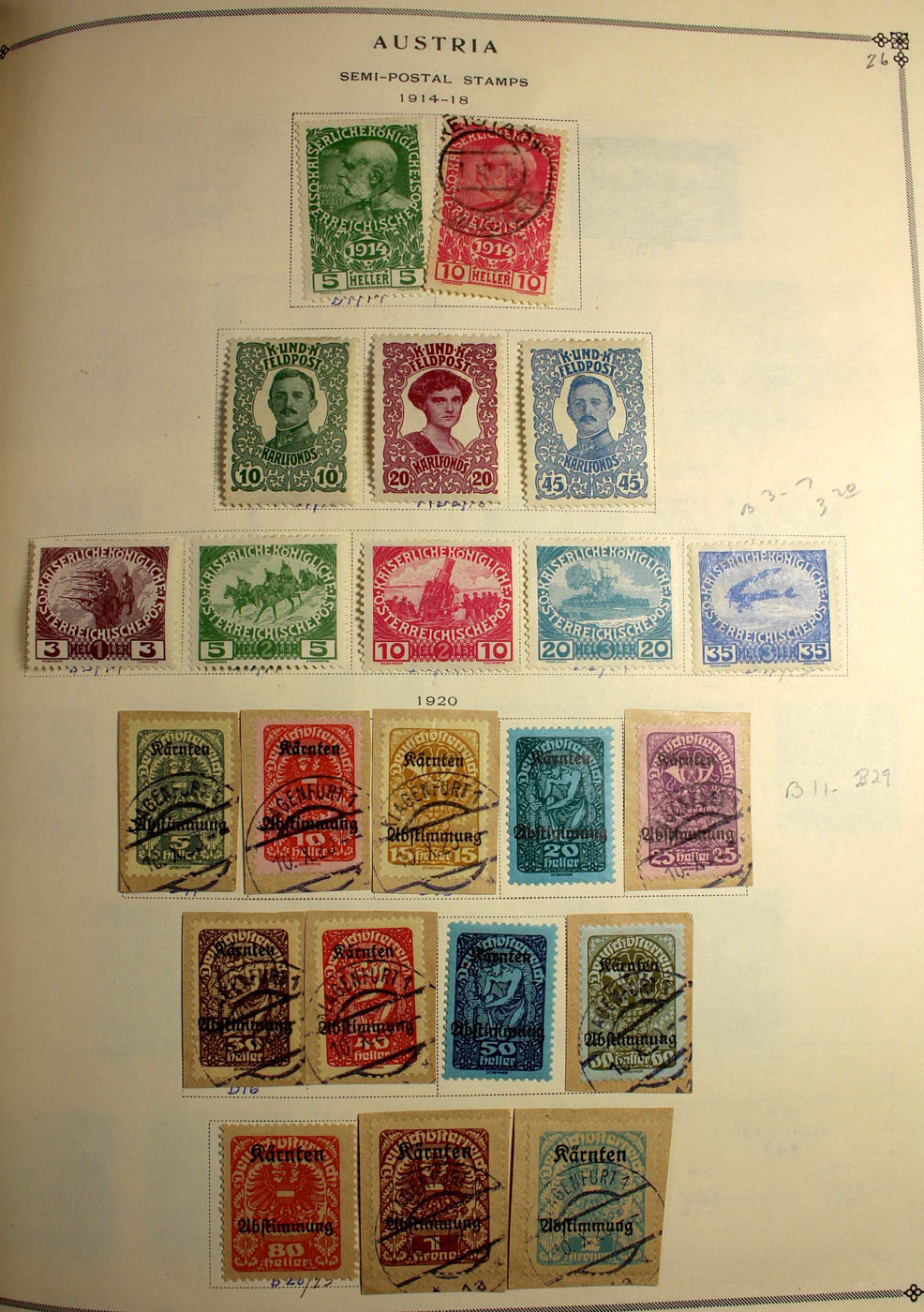 Group of Foreign Stamps from Algeria - Brazil Presented in a Minkus Stamp Album