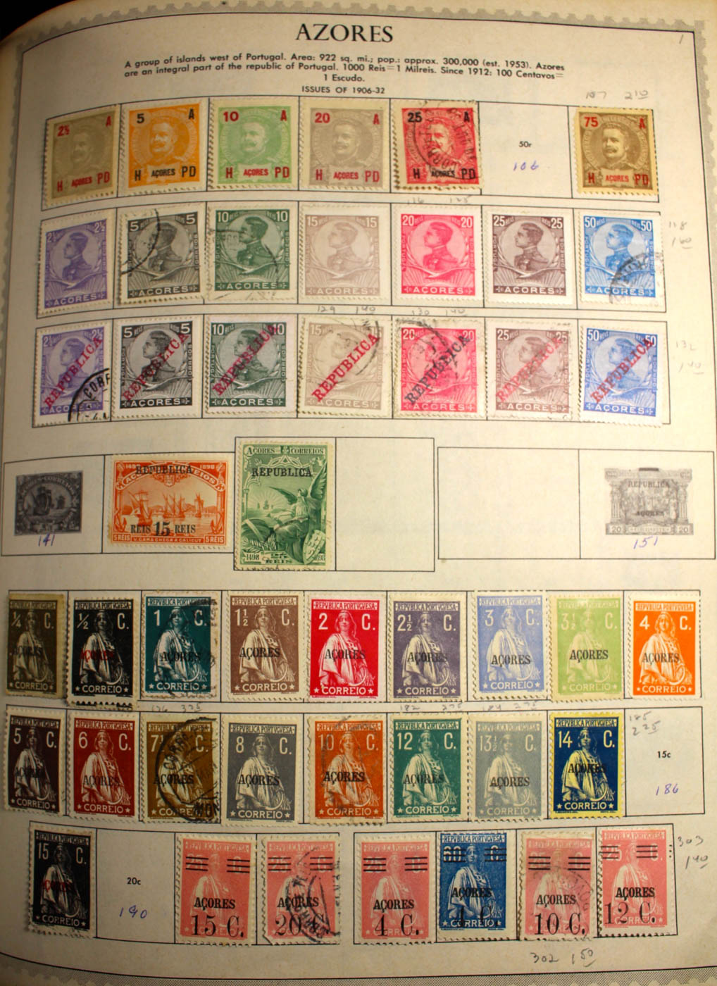 Group of Foreign Stamps from Algeria - Brazil Presented in a Minkus Stamp Album