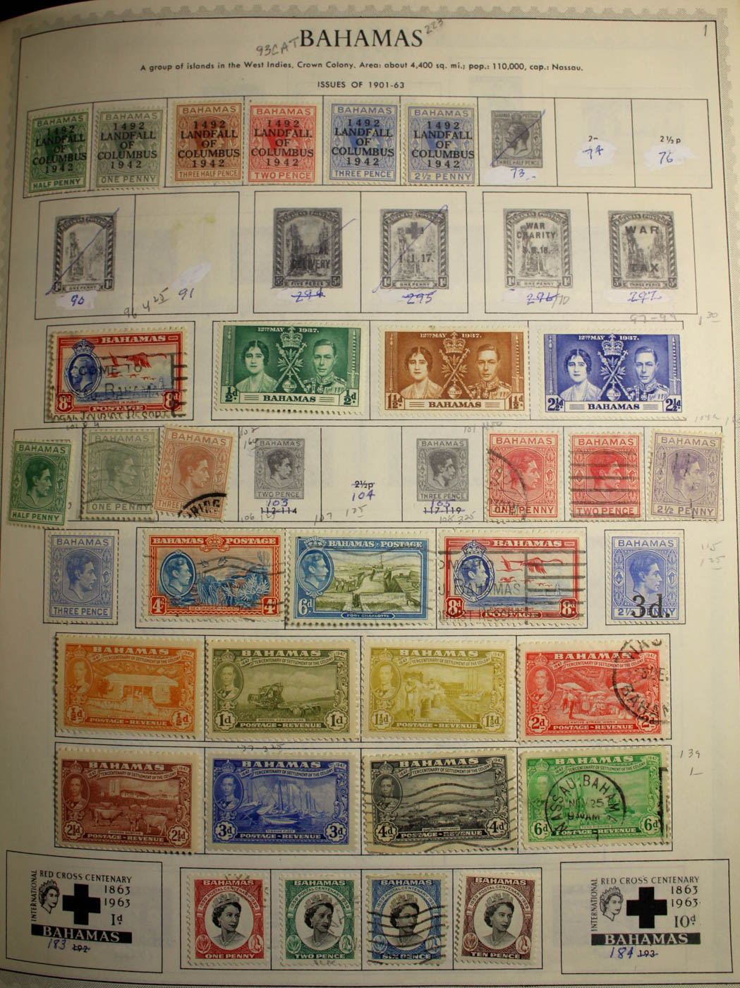 Group of Foreign Stamps from Algeria - Brazil Presented in a Minkus Stamp Album