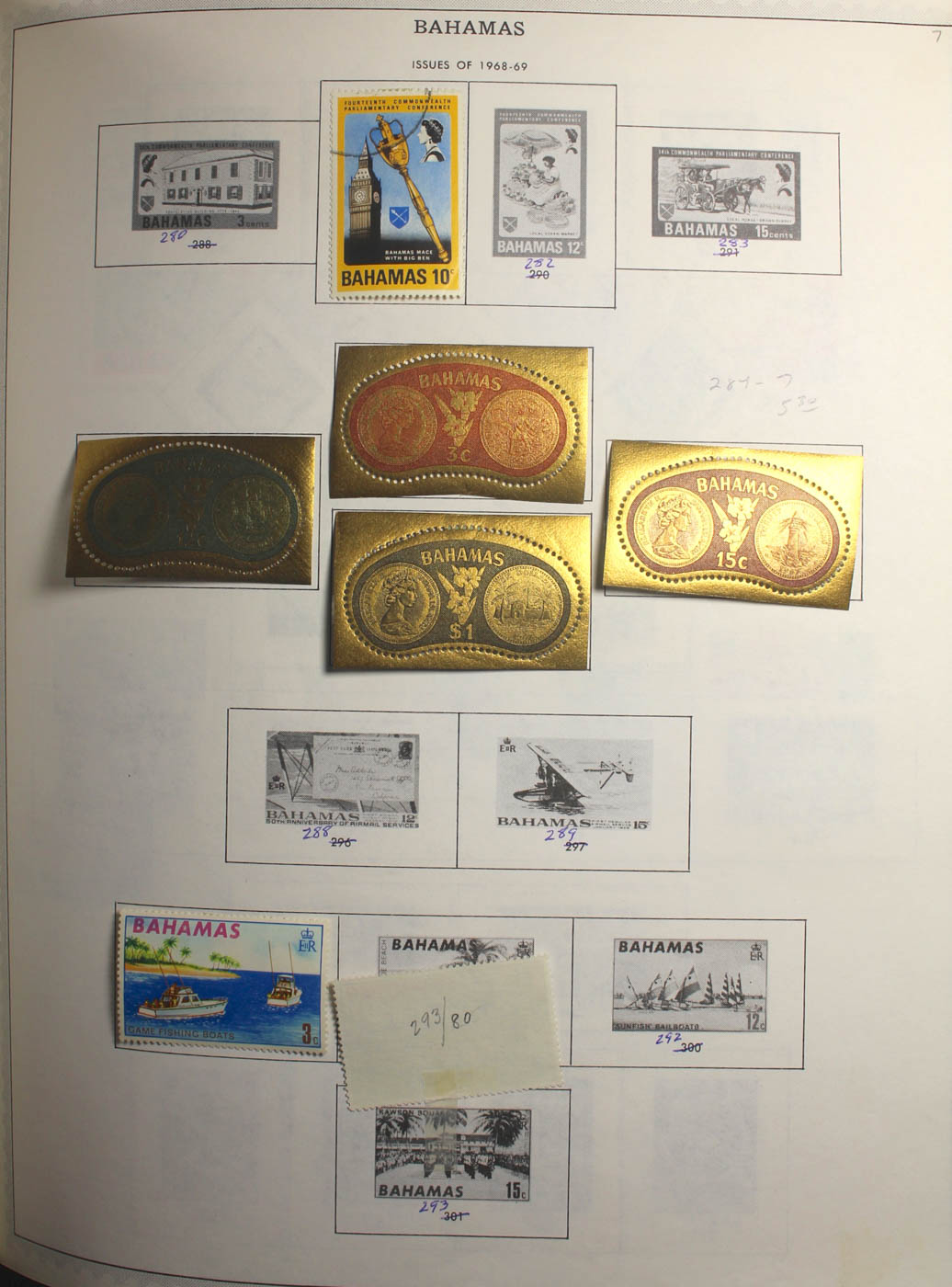 Group of Foreign Stamps from Algeria - Brazil Presented in a Minkus Stamp Album