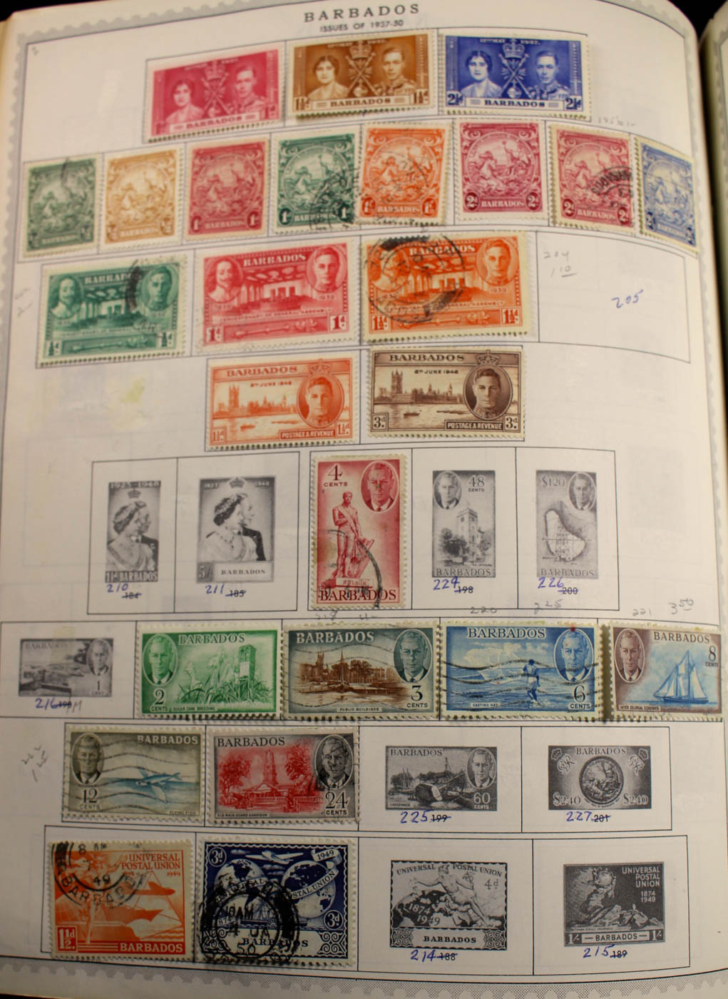Group of Foreign Stamps from Algeria - Brazil Presented in a Minkus Stamp Album