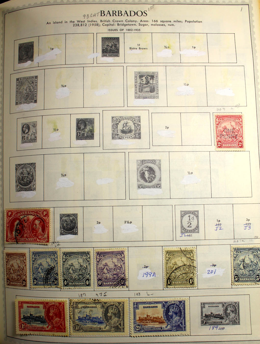 Group of Foreign Stamps from Algeria - Brazil Presented in a Minkus Stamp Album