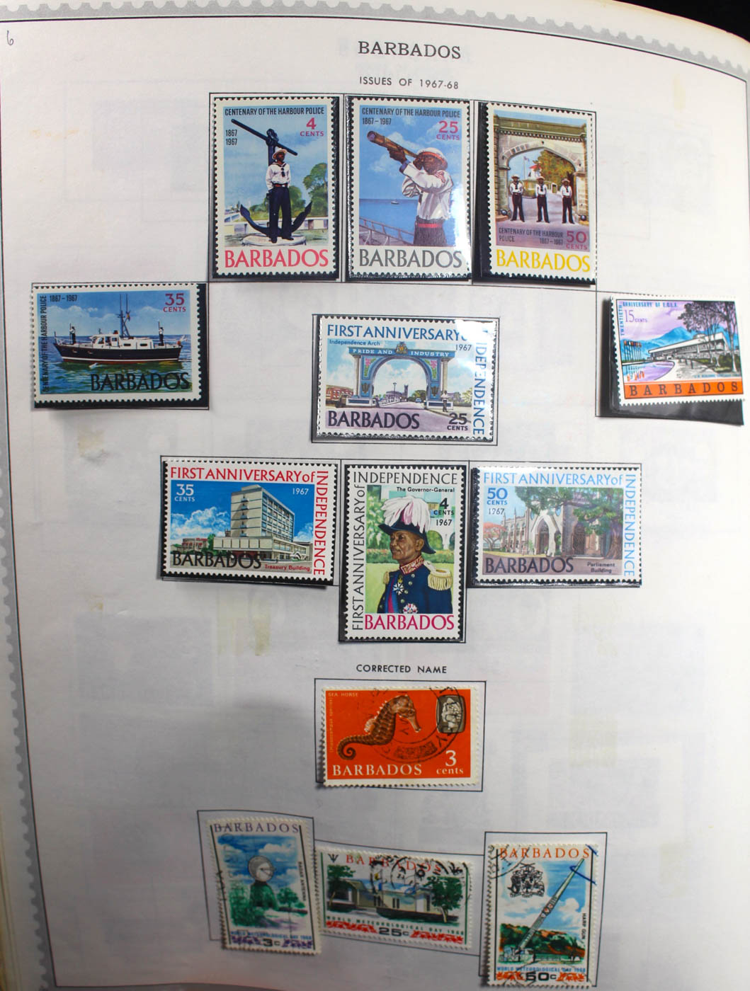 Group of Foreign Stamps from Algeria - Brazil Presented in a Minkus Stamp Album