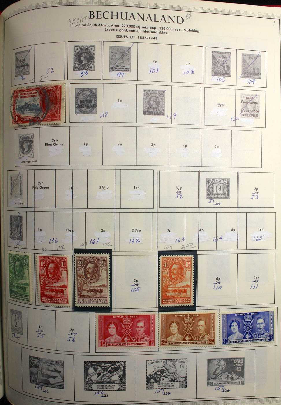 Group of Foreign Stamps from Algeria - Brazil Presented in a Minkus Stamp Album