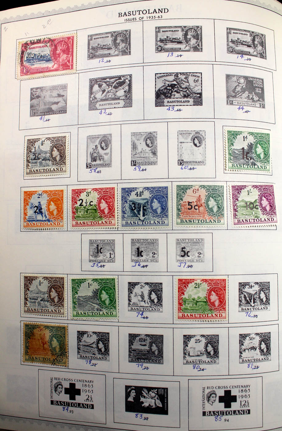 Group of Foreign Stamps from Algeria - Brazil Presented in a Minkus Stamp Album