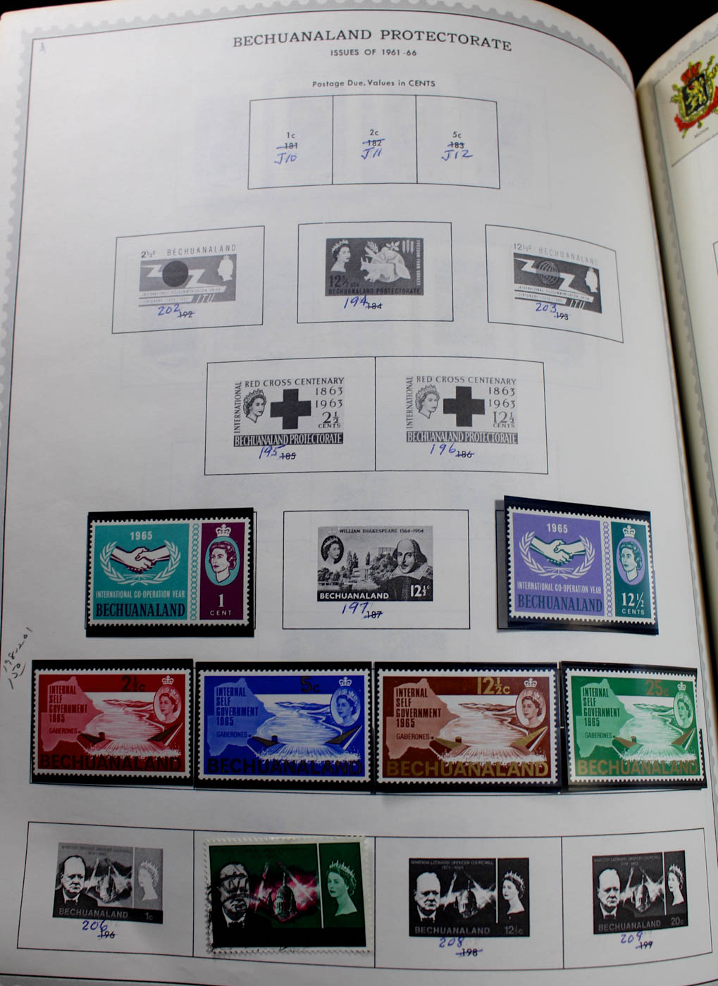 Group of Foreign Stamps from Algeria - Brazil Presented in a Minkus Stamp Album