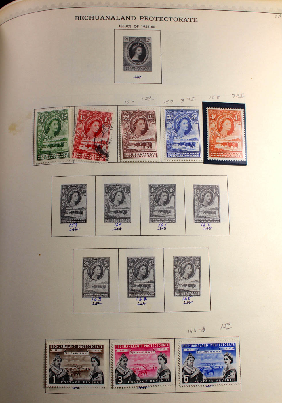 Group of Foreign Stamps from Algeria - Brazil Presented in a Minkus Stamp Album