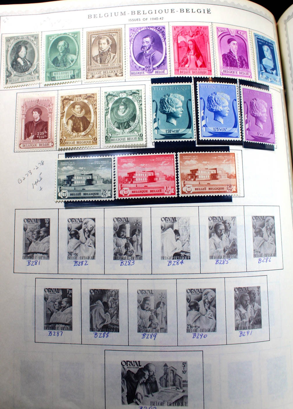Group of Foreign Stamps from Algeria - Brazil Presented in a Minkus Stamp Album