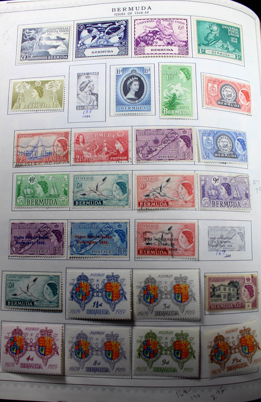 Group of Foreign Stamps from Algeria - Brazil Presented in a Minkus Stamp Album